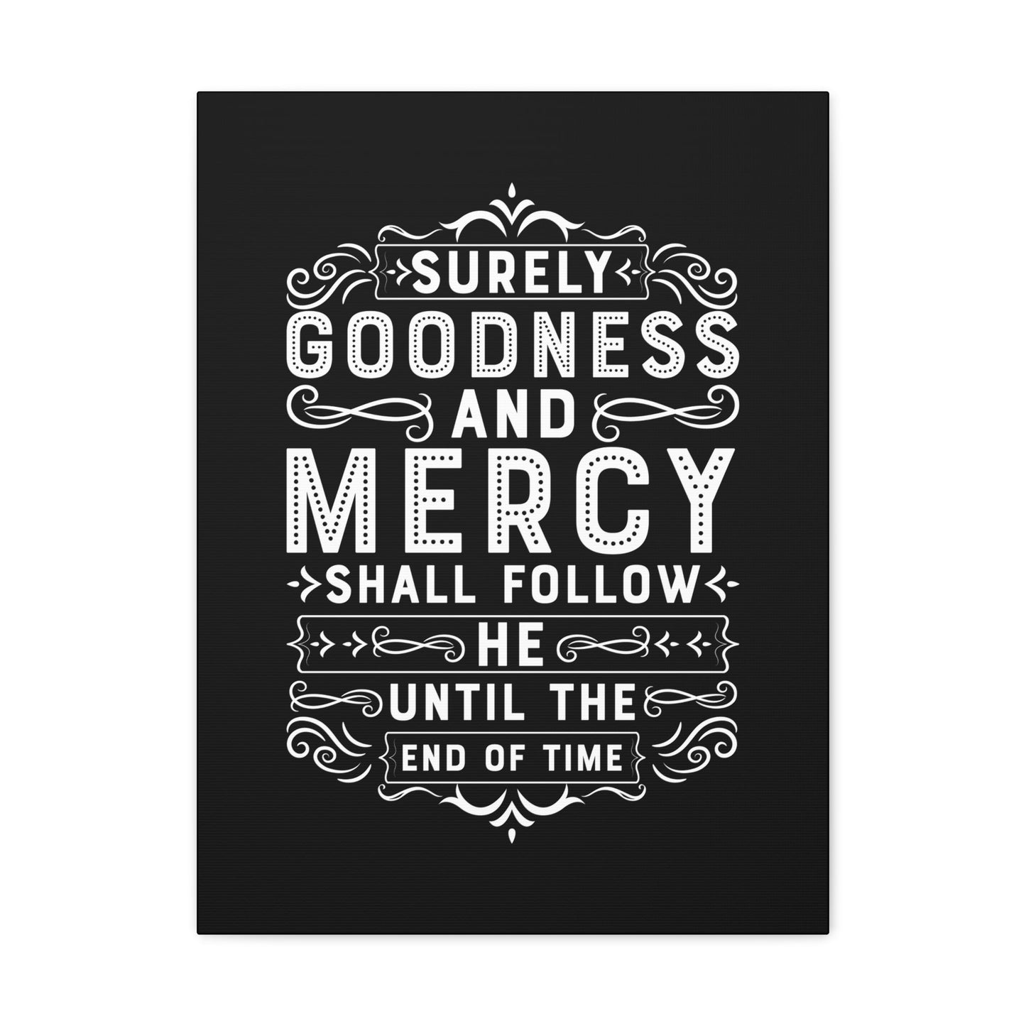 Goodness And Mercy Psalms 23:6 Christian Wall Art Bible Verse Print Ready to Hang Unframed-Express Your Love Gifts