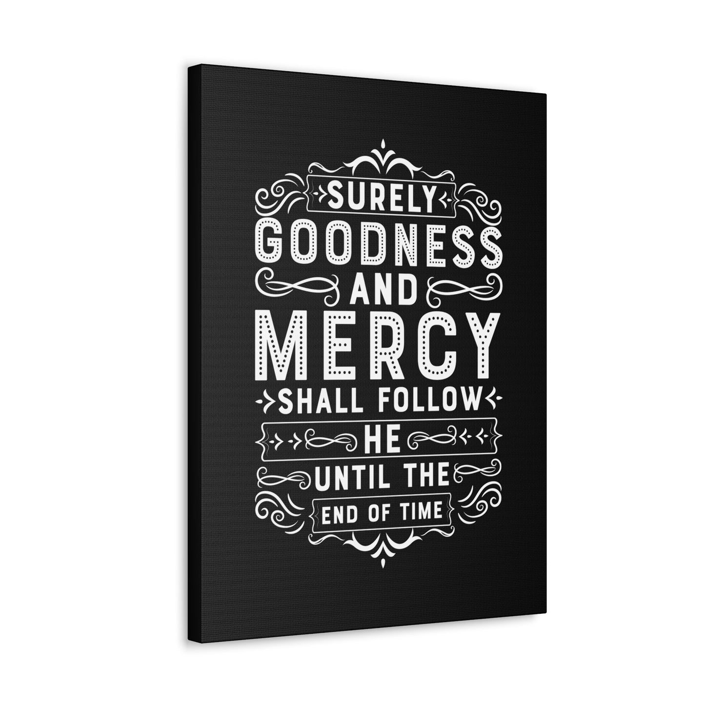 Goodness And Mercy Psalms 23:6 Christian Wall Art Bible Verse Print Ready to Hang Unframed-Express Your Love Gifts