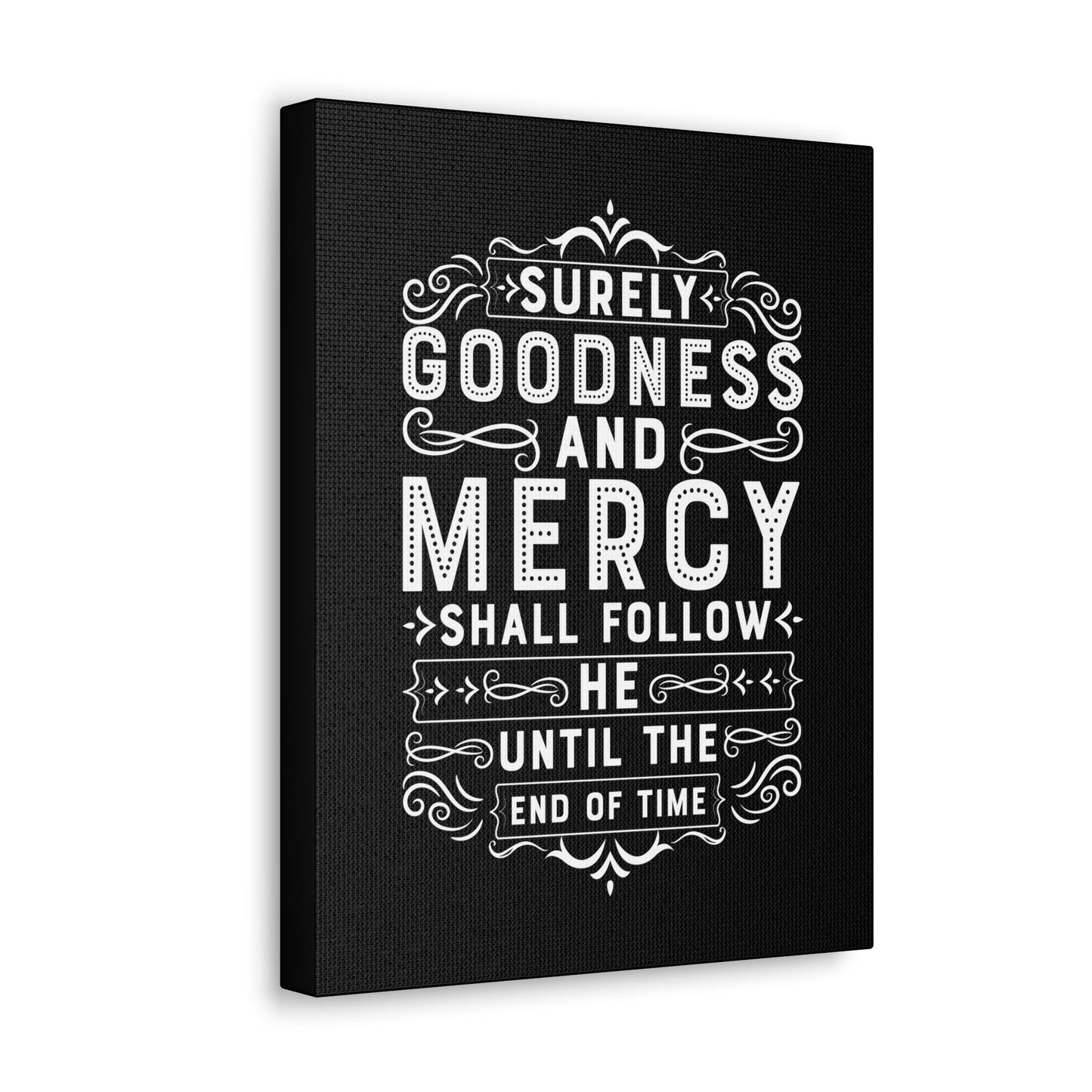 Goodness And Mercy Psalms 23:6 Christian Wall Art Bible Verse Print Ready to Hang Unframed-Express Your Love Gifts
