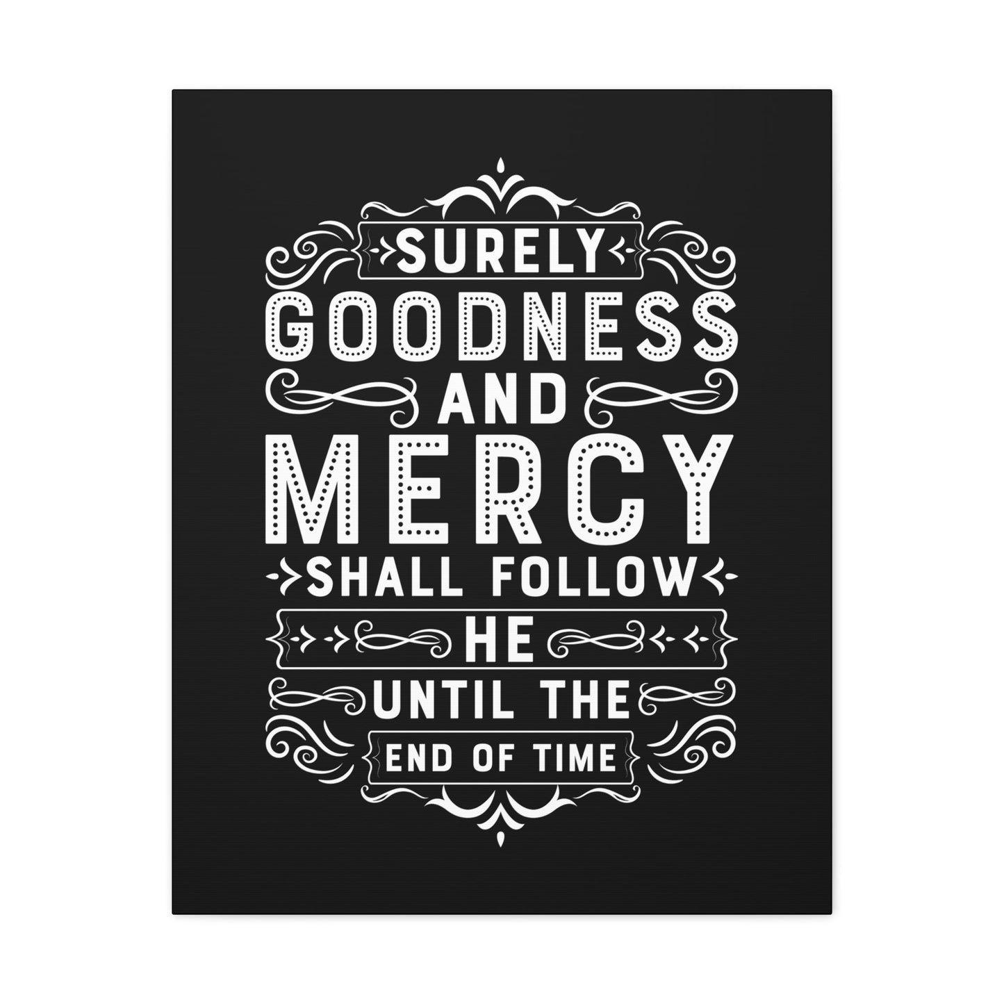 Goodness And Mercy Psalms 23:6 Christian Wall Art Bible Verse Print Ready to Hang Unframed-Express Your Love Gifts