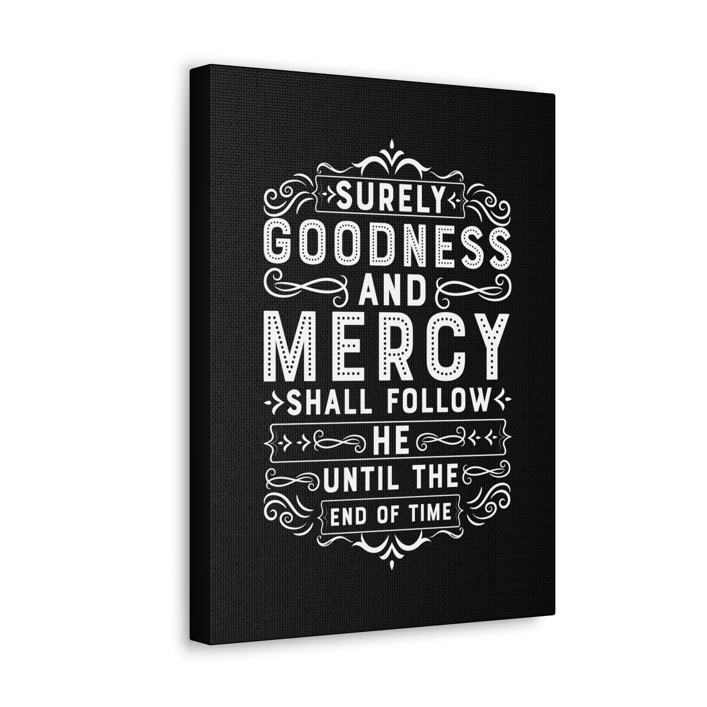 Goodness And Mercy Psalms 23:6 Christian Wall Art Bible Verse Print Ready to Hang Unframed-Express Your Love Gifts