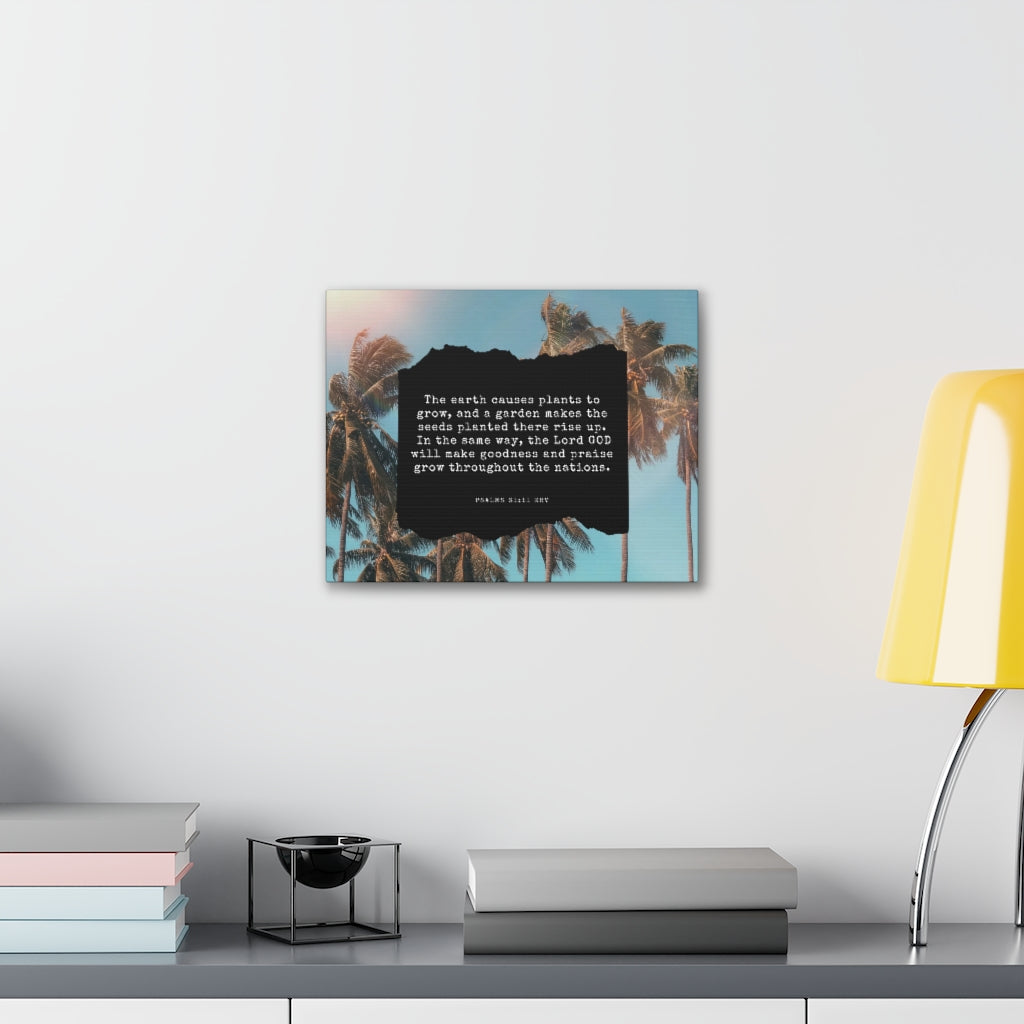 Scripture Walls Goodness And Praise Psalms 61:11 Bible Verse Canvas Christian Wall Art Ready to Hang Unframed-Express Your Love Gifts