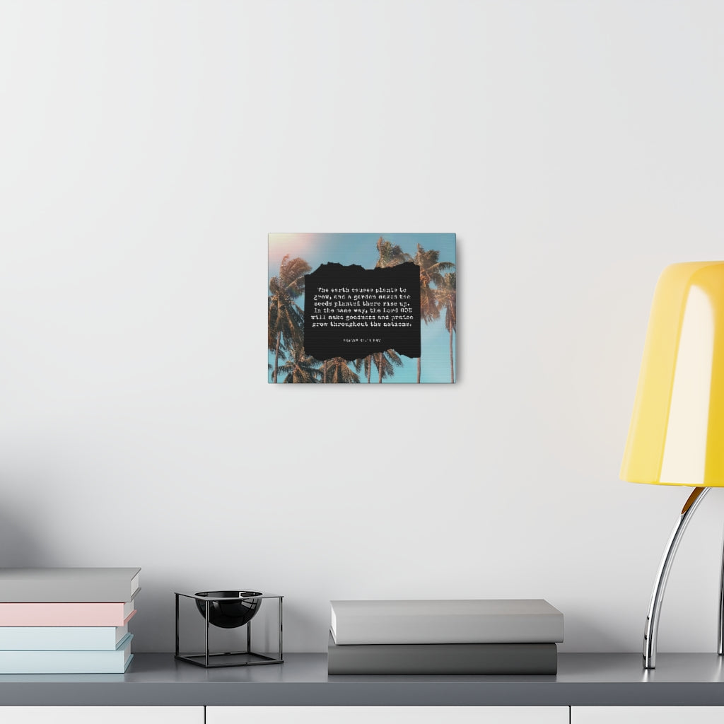 Scripture Walls Goodness And Praise Psalms 61:11 Bible Verse Canvas Christian Wall Art Ready to Hang Unframed-Express Your Love Gifts