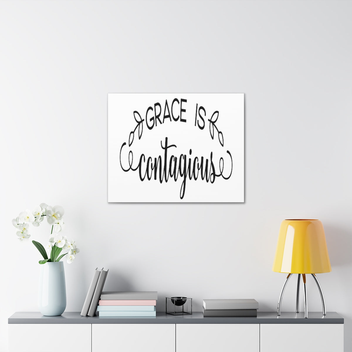 Scripture Walls Grace Is Contagious 2 Corinthians 12:8-9 Christian Wall Art Print Ready to Hang Unframed-Express Your Love Gifts