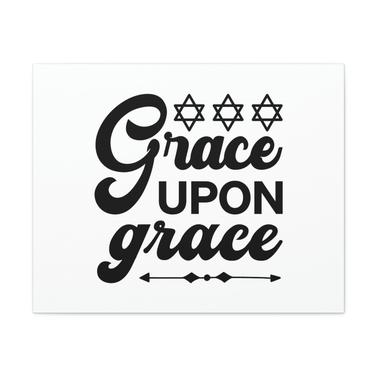 Grace Upon Grace Hebrews 4:16 Christian Wall Art Bible Verse Print Ready to Hang Unframed-Express Your Love Gifts