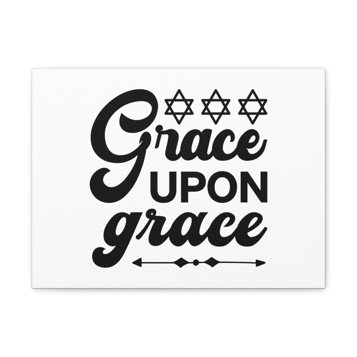 Grace Upon Grace Hebrews 4:16 Christian Wall Art Bible Verse Print Ready to Hang Unframed-Express Your Love Gifts