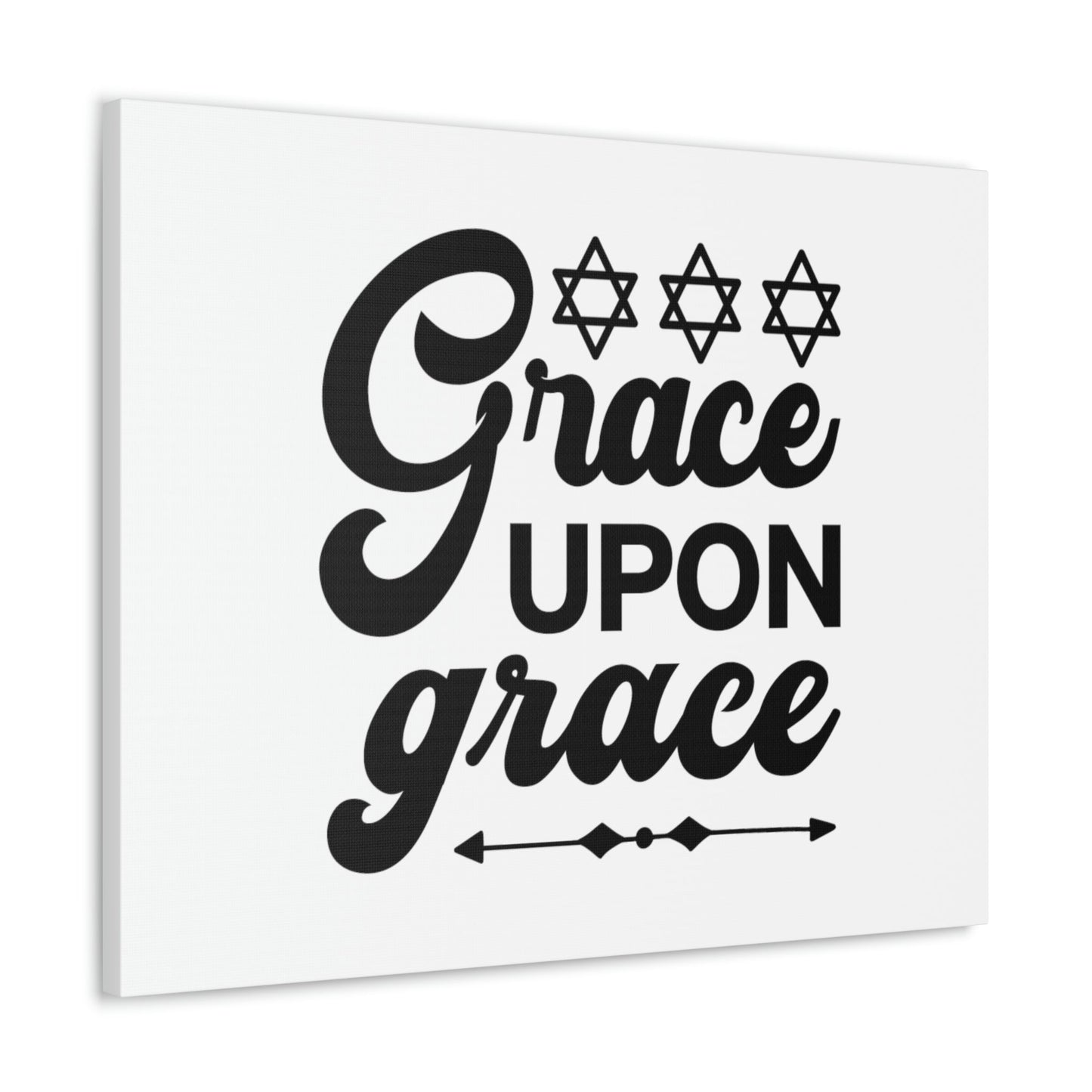 Grace Upon Grace Hebrews 4:16 Christian Wall Art Bible Verse Print Ready to Hang Unframed-Express Your Love Gifts