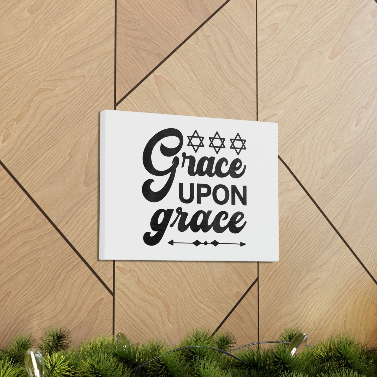 Grace Upon Grace Hebrews 4:16 Christian Wall Art Bible Verse Print Ready to Hang Unframed-Express Your Love Gifts