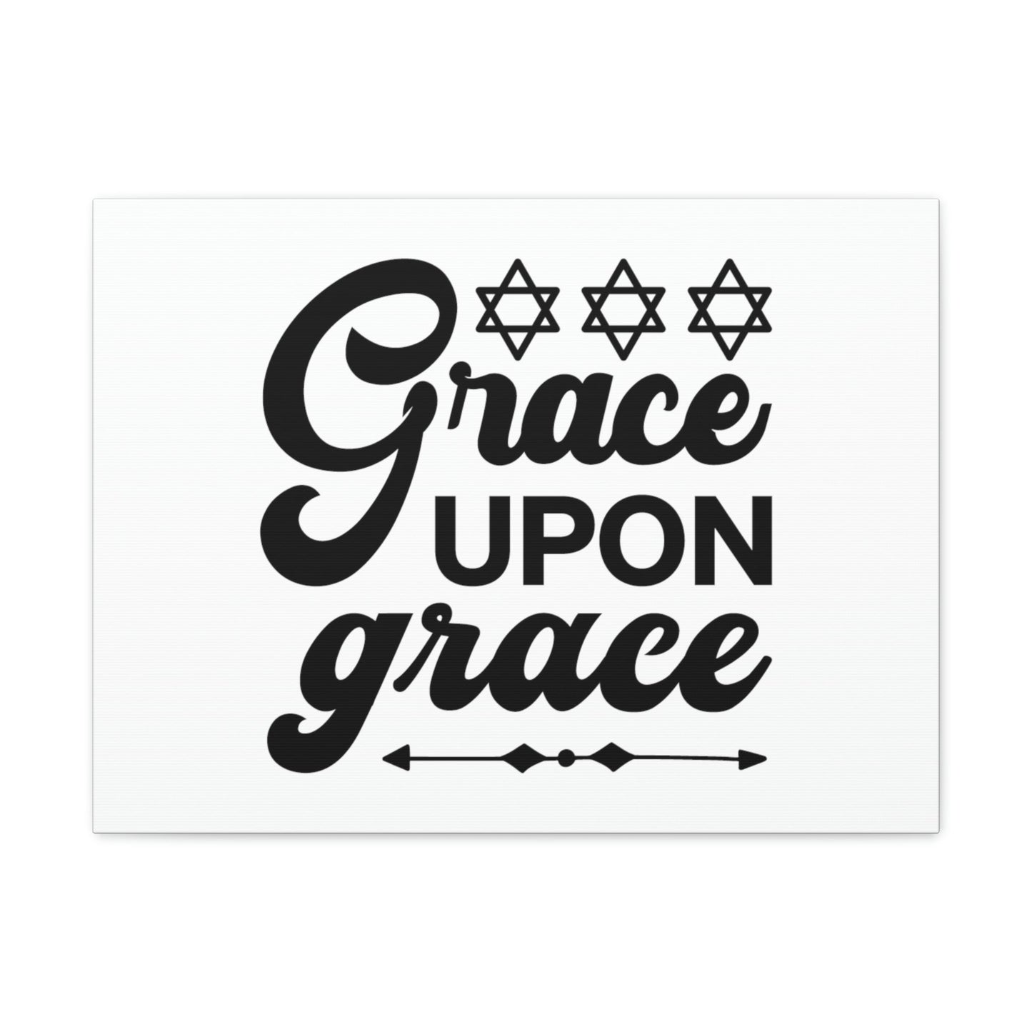 Grace Upon Grace Hebrews 4:16 Christian Wall Art Bible Verse Print Ready to Hang Unframed-Express Your Love Gifts