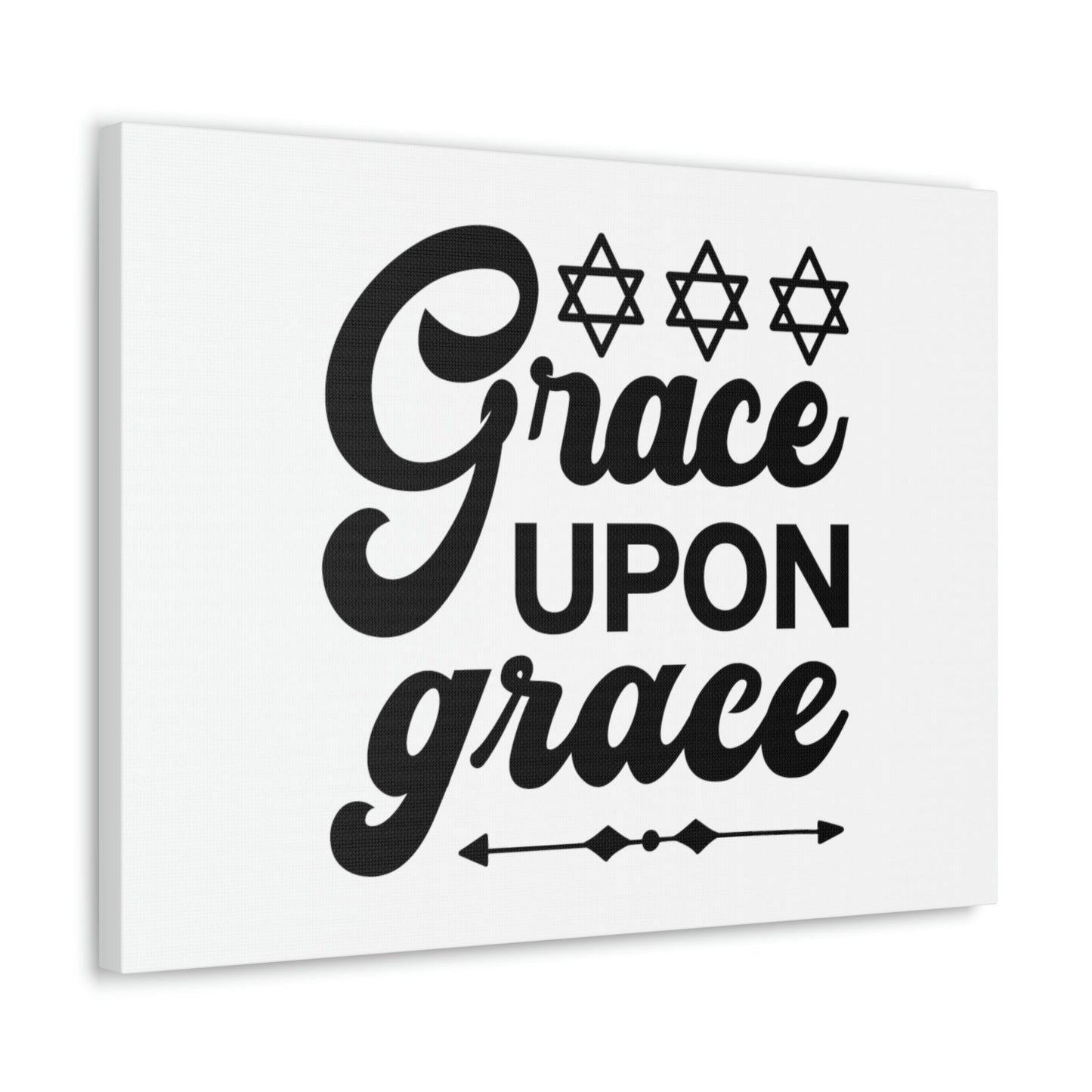 Grace Upon Grace Hebrews 4:16 Christian Wall Art Bible Verse Print Ready to Hang Unframed-Express Your Love Gifts