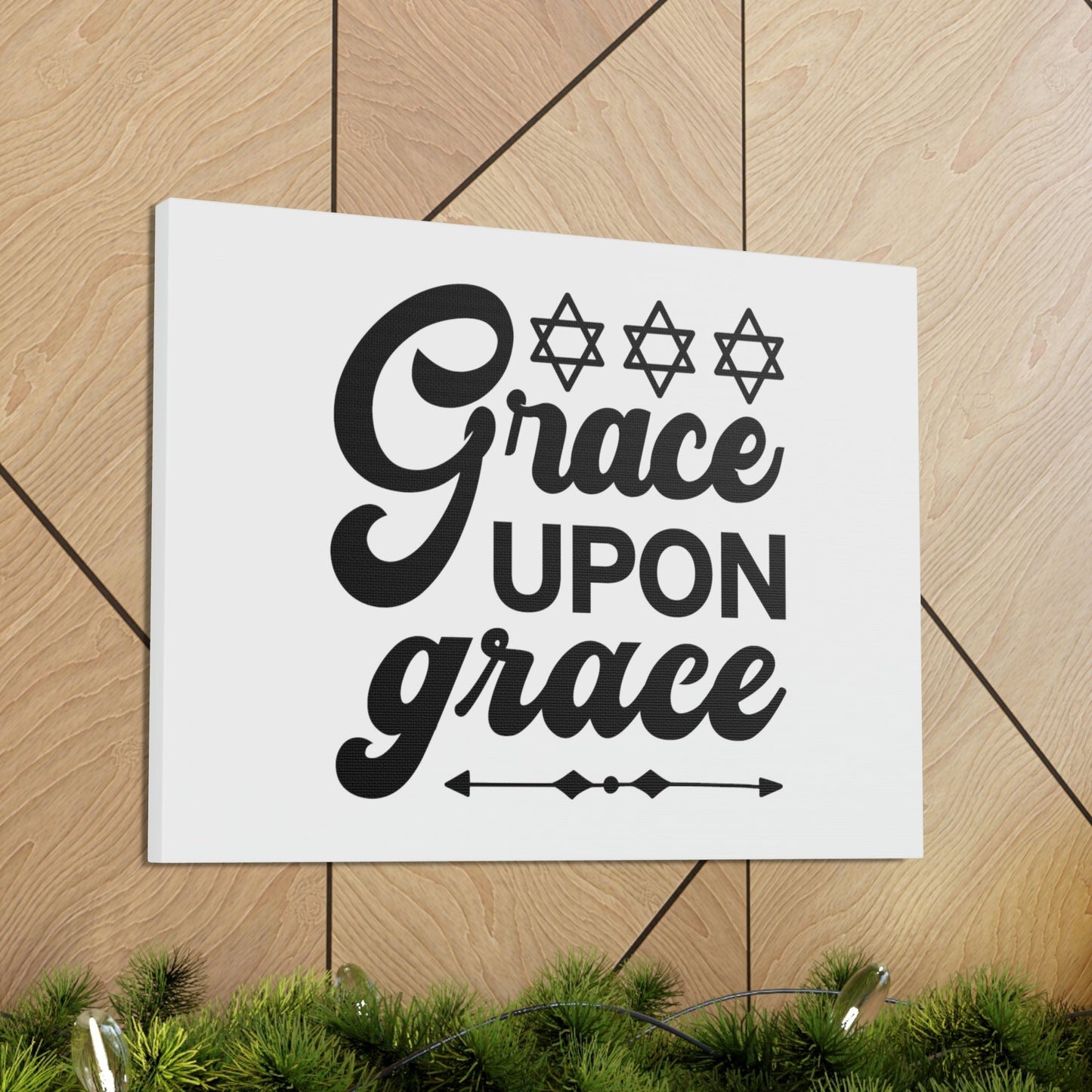 Grace Upon Grace Hebrews 4:16 Christian Wall Art Bible Verse Print Ready to Hang Unframed-Express Your Love Gifts
