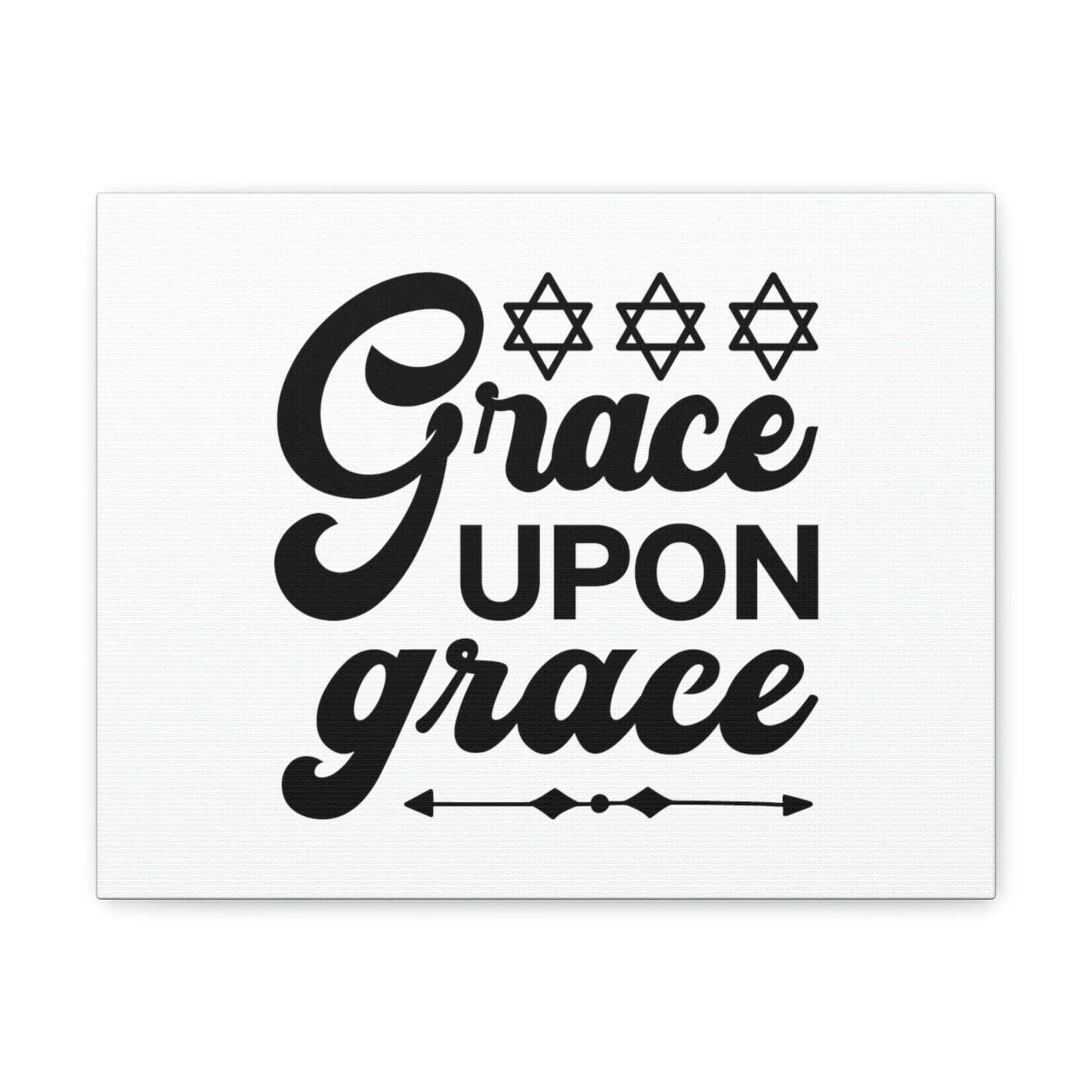 Grace Upon Grace Hebrews 4:16 Christian Wall Art Bible Verse Print Ready to Hang Unframed-Express Your Love Gifts