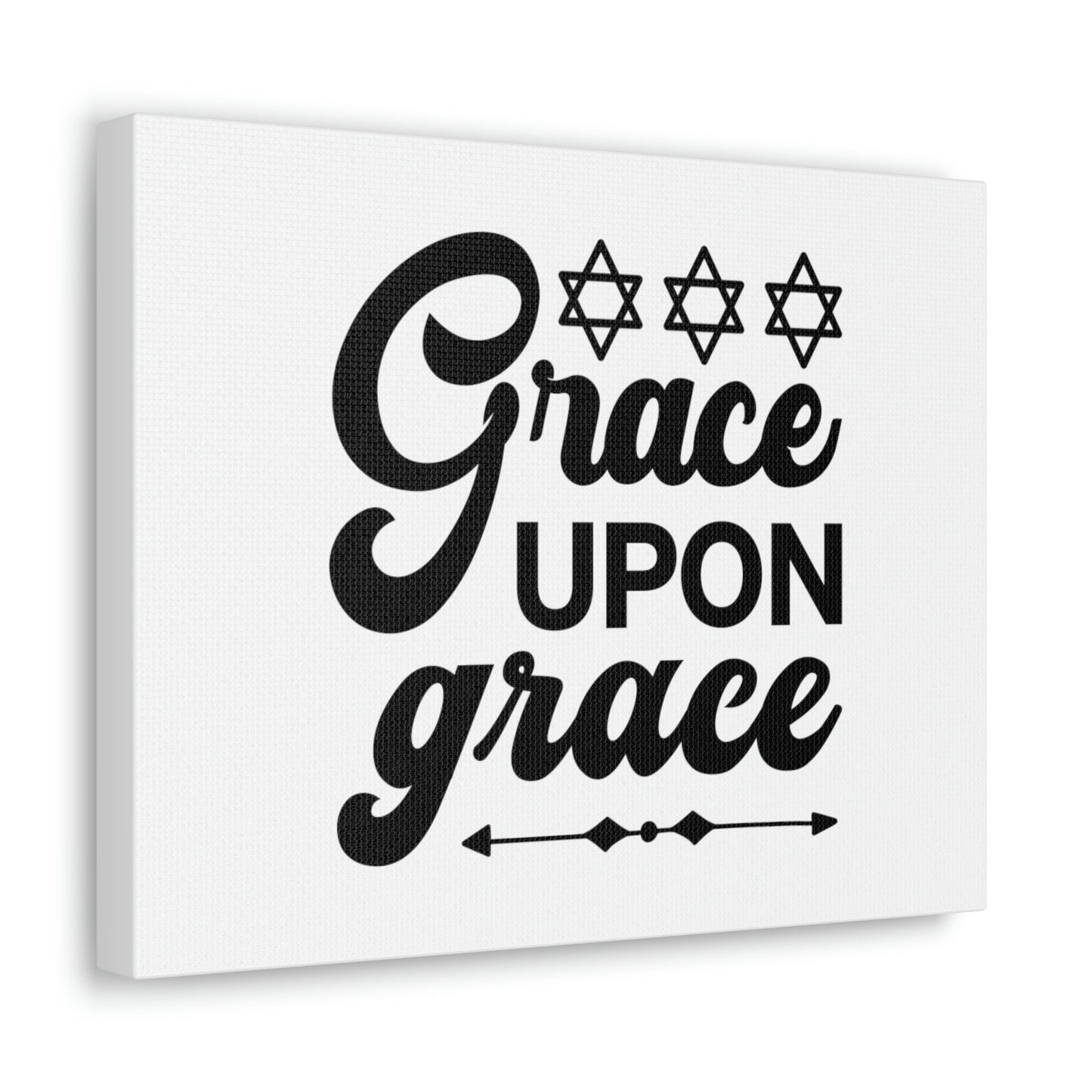 Grace Upon Grace Hebrews 4:16 Christian Wall Art Bible Verse Print Ready to Hang Unframed-Express Your Love Gifts