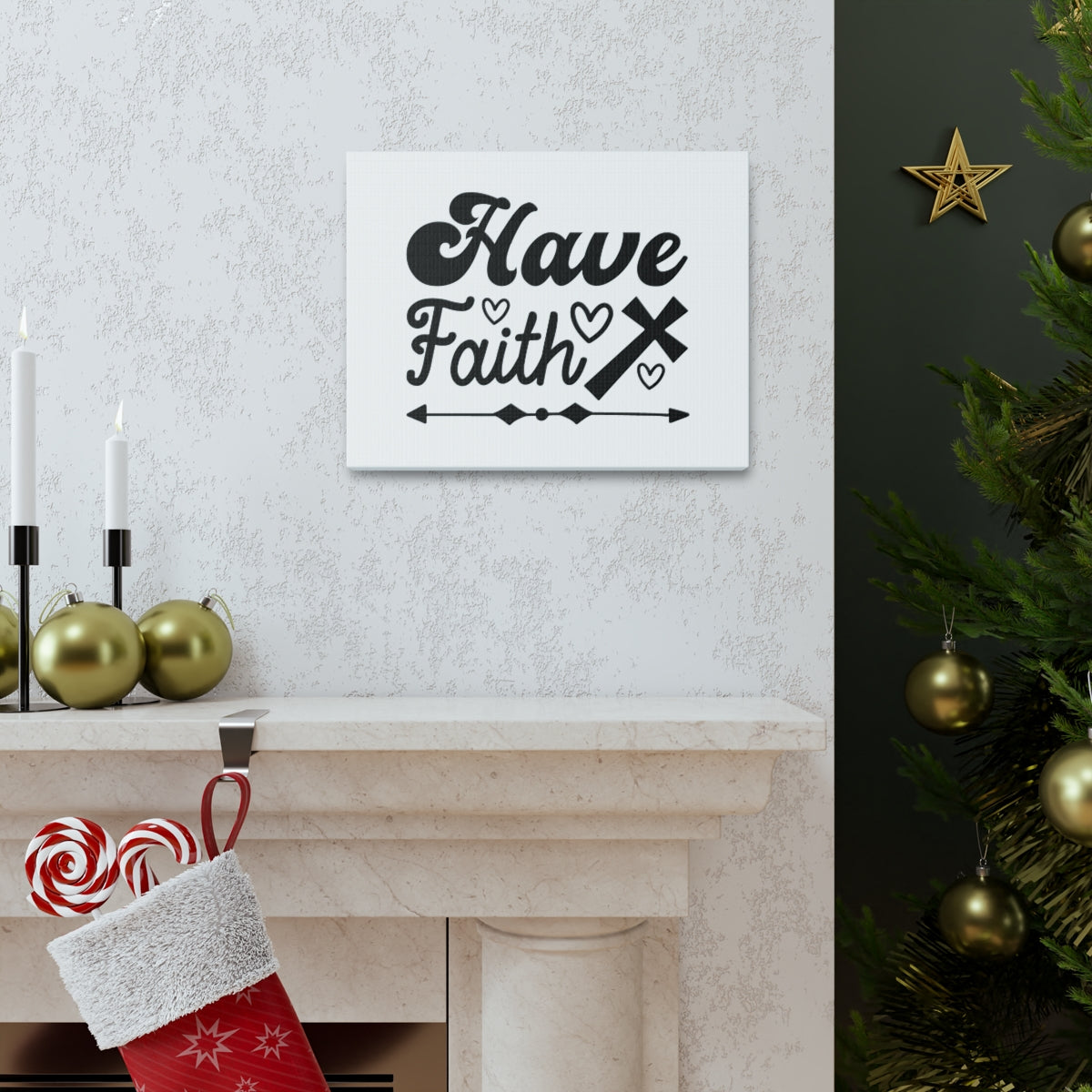 Have Faith Matthew 21:22 Christian Wall Art Bible Verse Print Ready to Hang Unframed-Express Your Love Gifts
