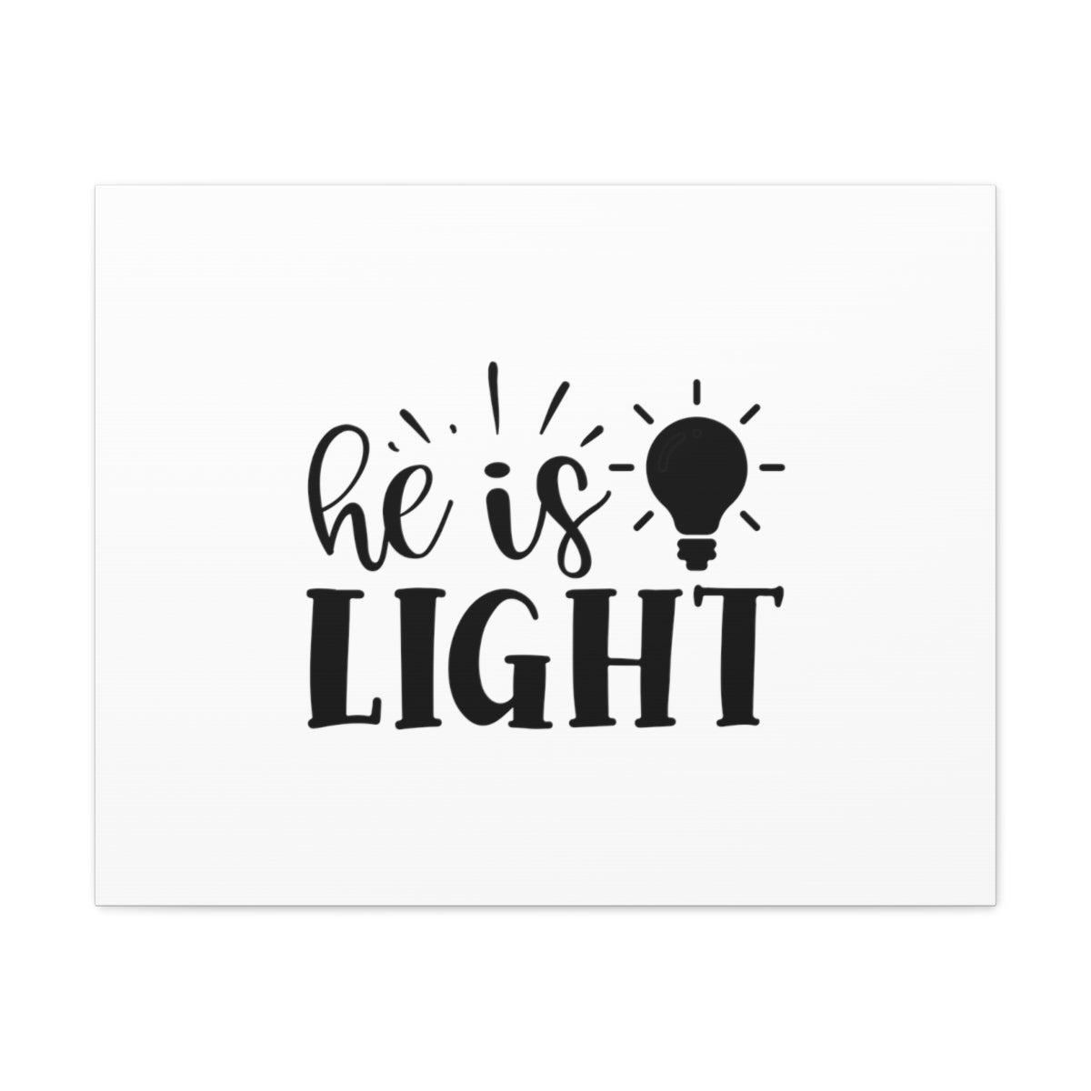 He Is Light John 8:12 Christian Wall Art Bible Verse Print Ready to Hang Unframed-Express Your Love Gifts