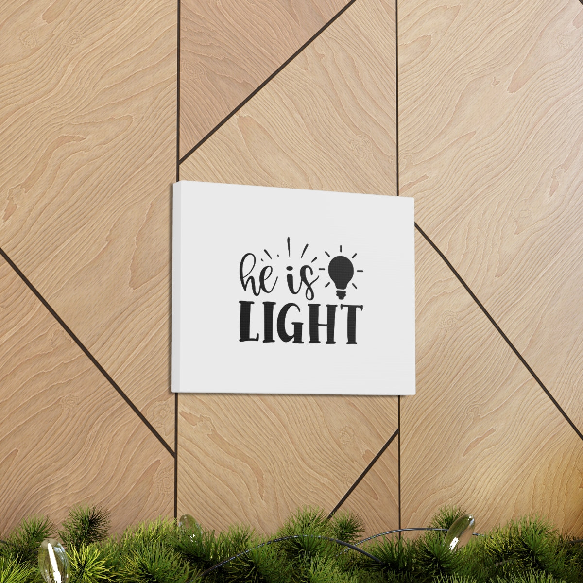 He Is Light John 8:12 Christian Wall Art Bible Verse Print Ready to Hang Unframed-Express Your Love Gifts