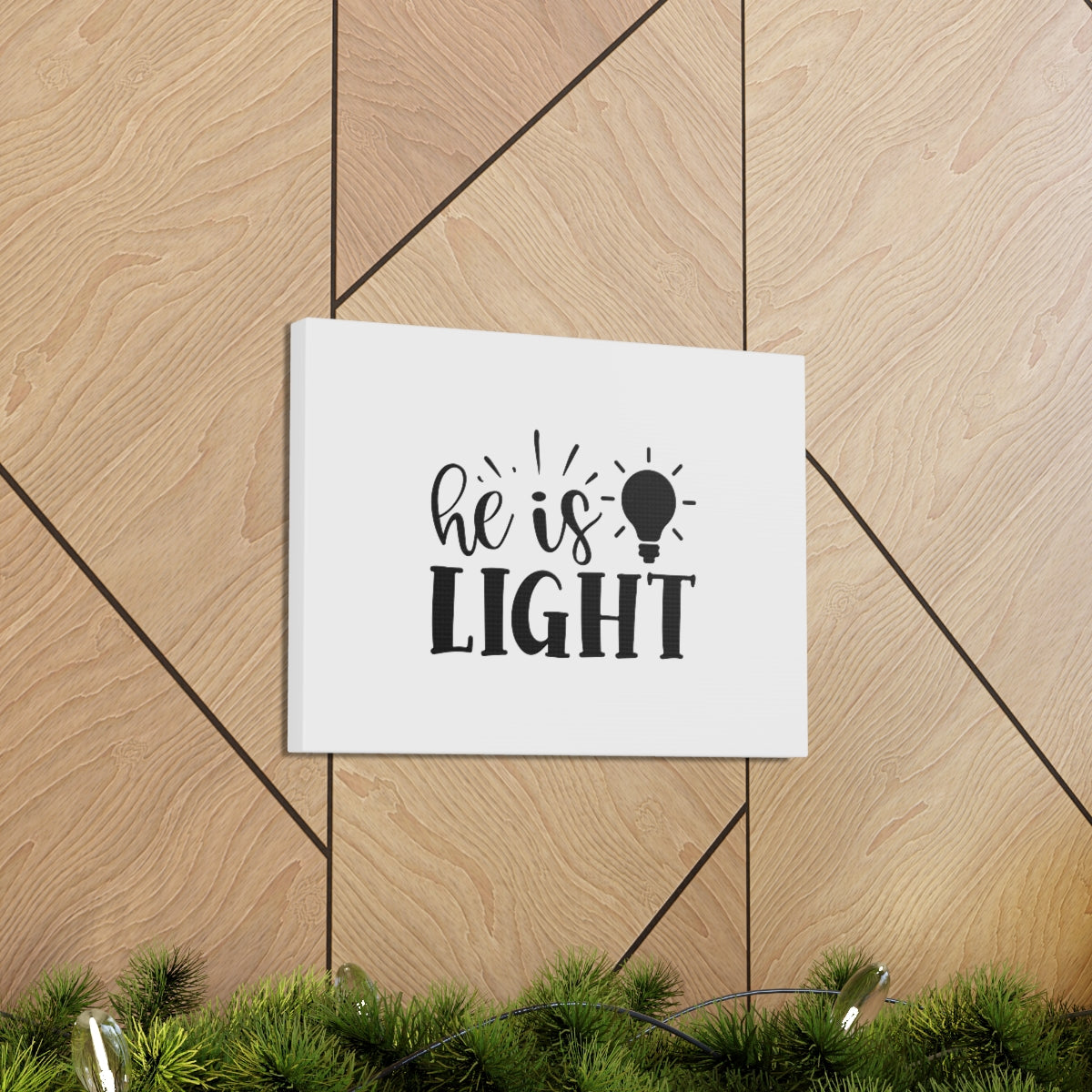 He Is Light John 8:12 Christian Wall Art Bible Verse Print Ready to Hang Unframed-Express Your Love Gifts