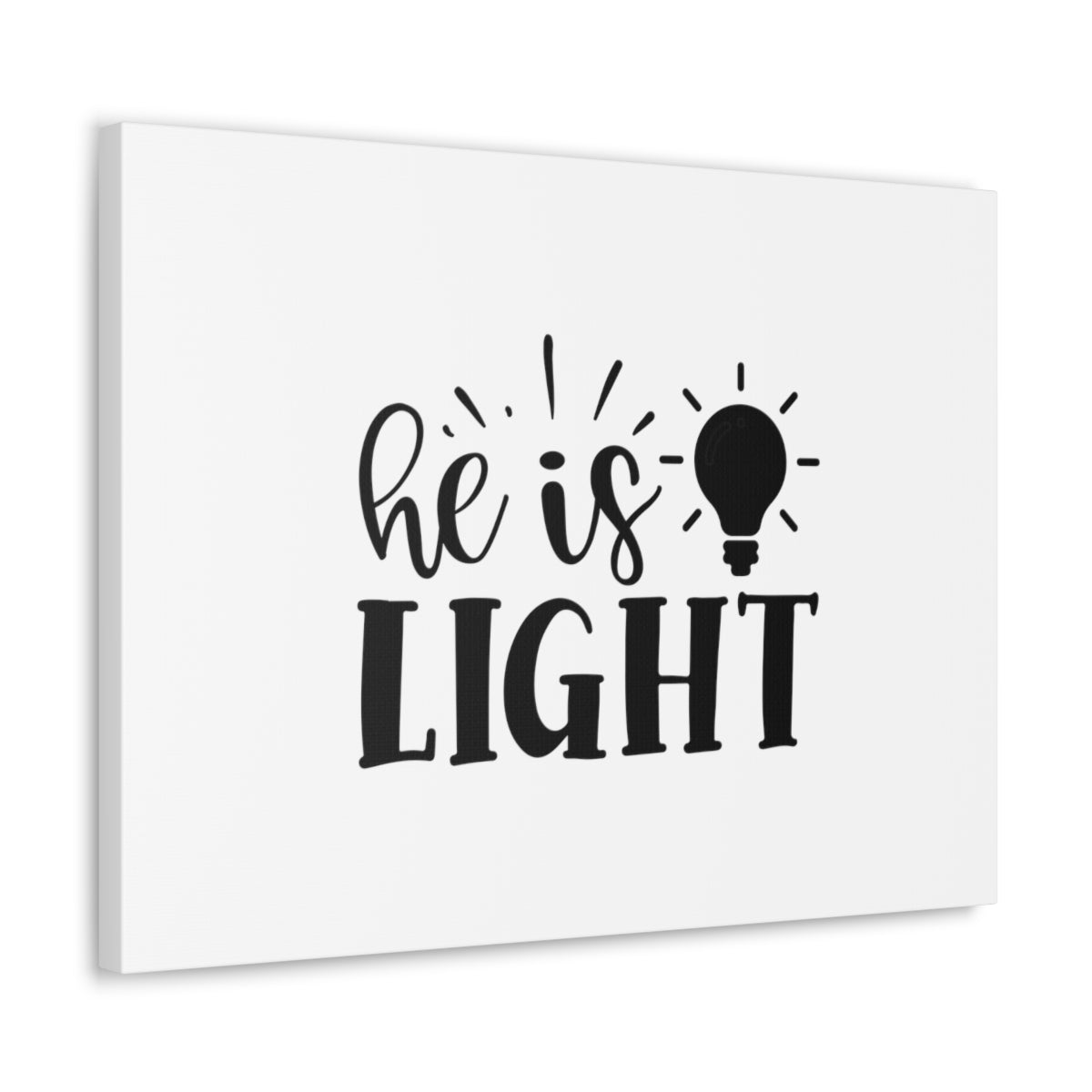 He Is Light John 8:12 Christian Wall Art Bible Verse Print Ready to Hang Unframed-Express Your Love Gifts