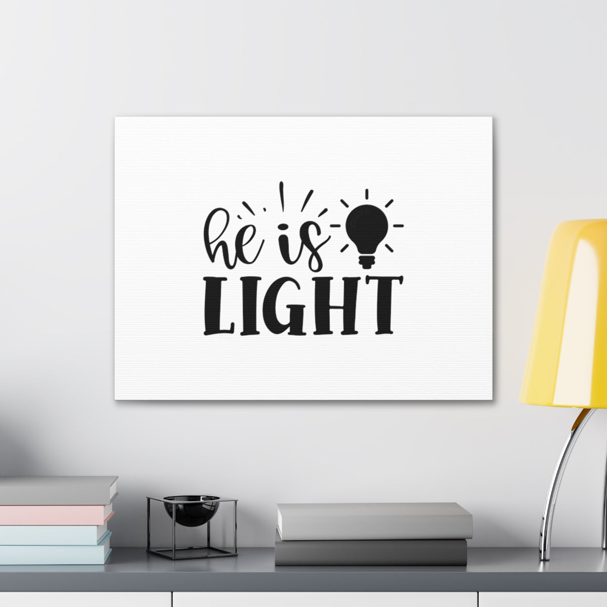 He Is Light John 8:12 Christian Wall Art Bible Verse Print Ready to Hang Unframed-Express Your Love Gifts