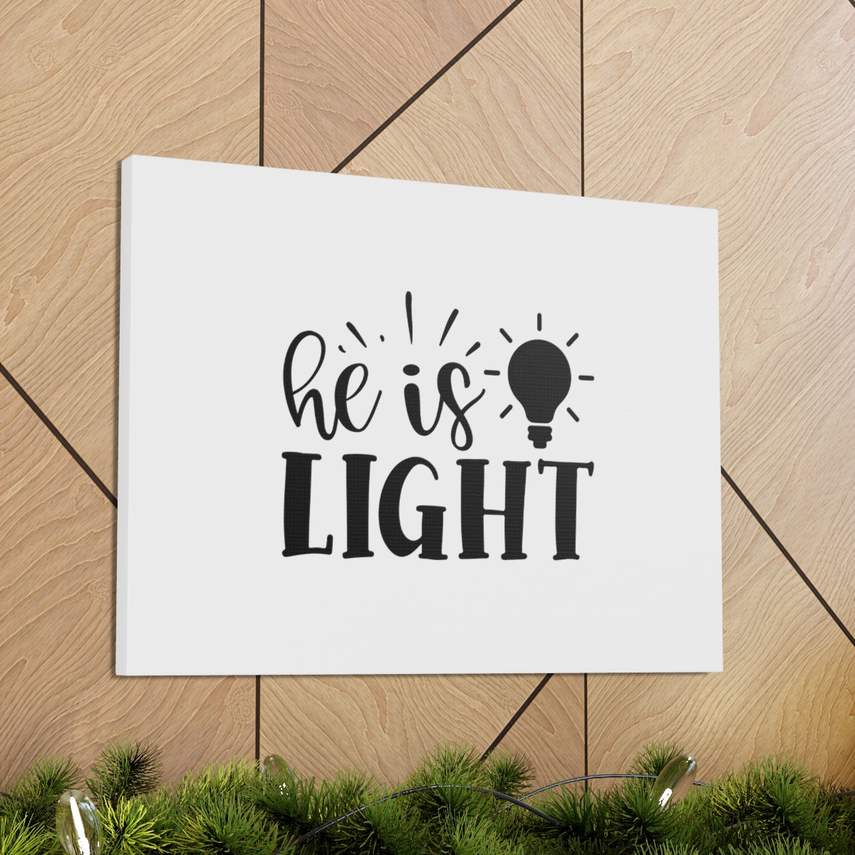 He Is Light John 8:12 Christian Wall Art Bible Verse Print Ready to Hang Unframed-Express Your Love Gifts