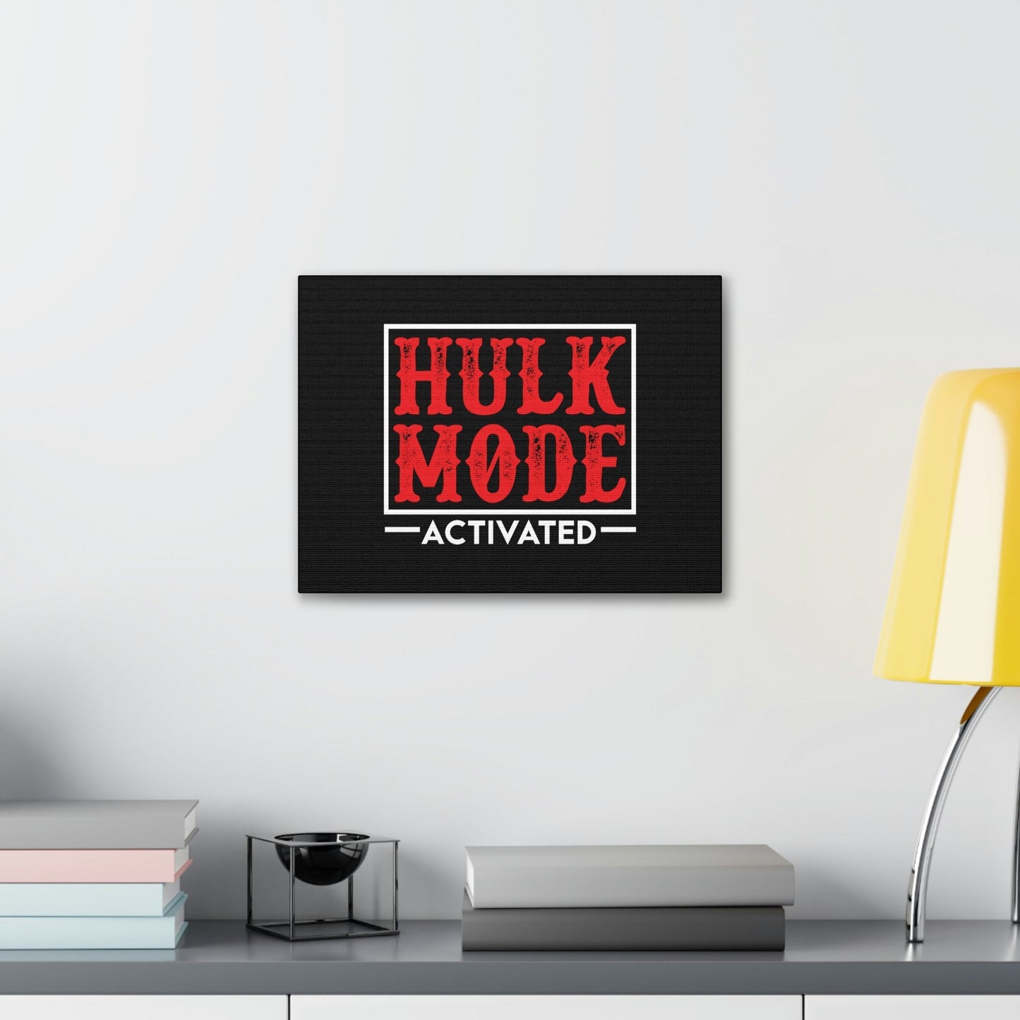 Hulk Mode Activated Luke 1:37 Christian Wall Art Bible Verse Print Ready to Hang Unframed-Express Your Love Gifts