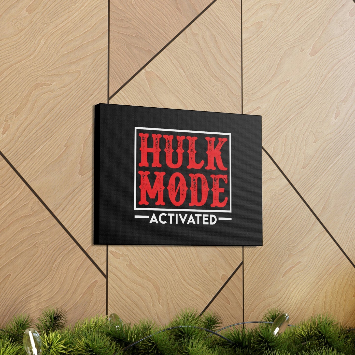 Hulk Mode Activated Luke 1:37 Christian Wall Art Bible Verse Print Ready to Hang Unframed-Express Your Love Gifts