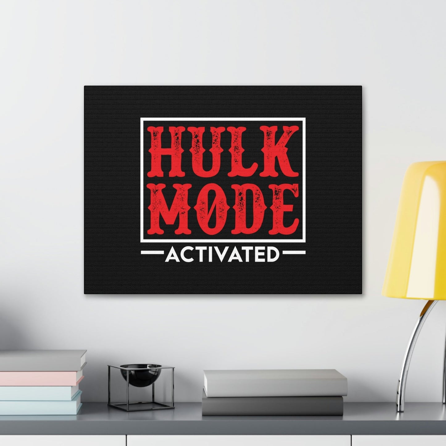 Hulk Mode Activated Luke 1:37 Christian Wall Art Bible Verse Print Ready to Hang Unframed-Express Your Love Gifts