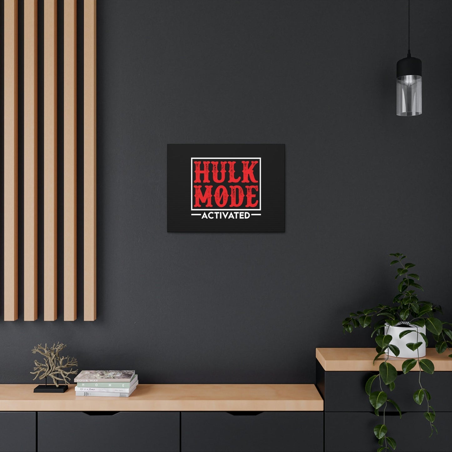 Hulk Mode Activated Luke 1:37 Christian Wall Art Bible Verse Print Ready to Hang Unframed-Express Your Love Gifts