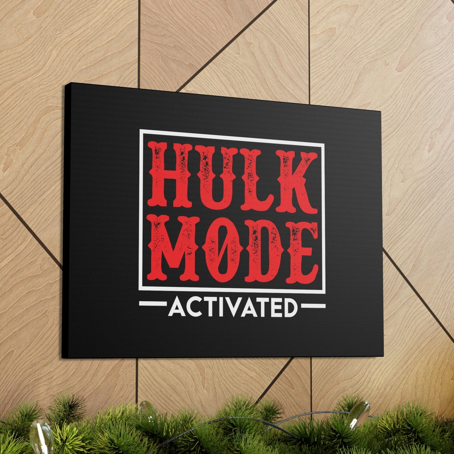 Hulk Mode Activated Luke 1:37 Christian Wall Art Bible Verse Print Ready to Hang Unframed-Express Your Love Gifts
