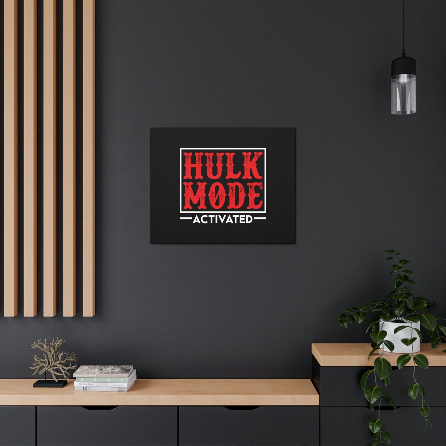 Hulk Mode Activated Luke 1:37 Christian Wall Art Bible Verse Print Ready to Hang Unframed-Express Your Love Gifts