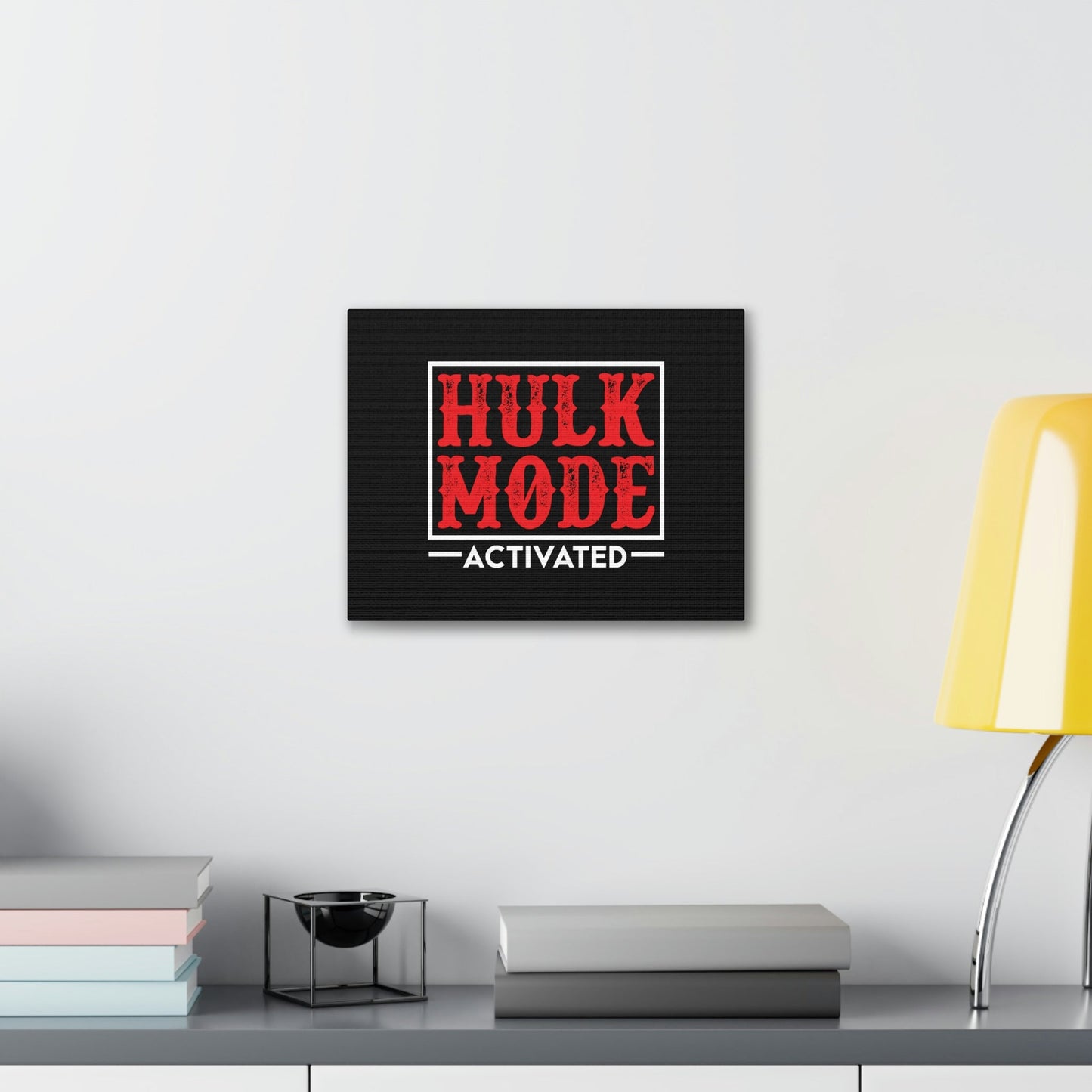 Hulk Mode Activated Luke 1:37 Christian Wall Art Bible Verse Print Ready to Hang Unframed-Express Your Love Gifts