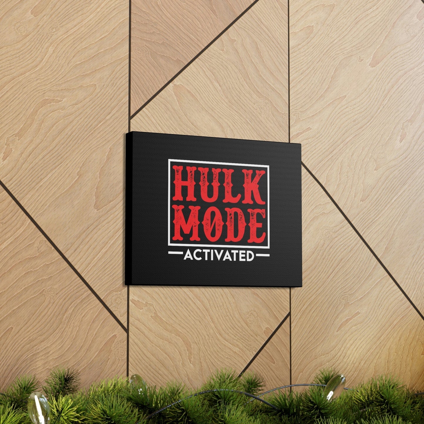 Hulk Mode Activated Luke 1:37 Christian Wall Art Bible Verse Print Ready to Hang Unframed-Express Your Love Gifts