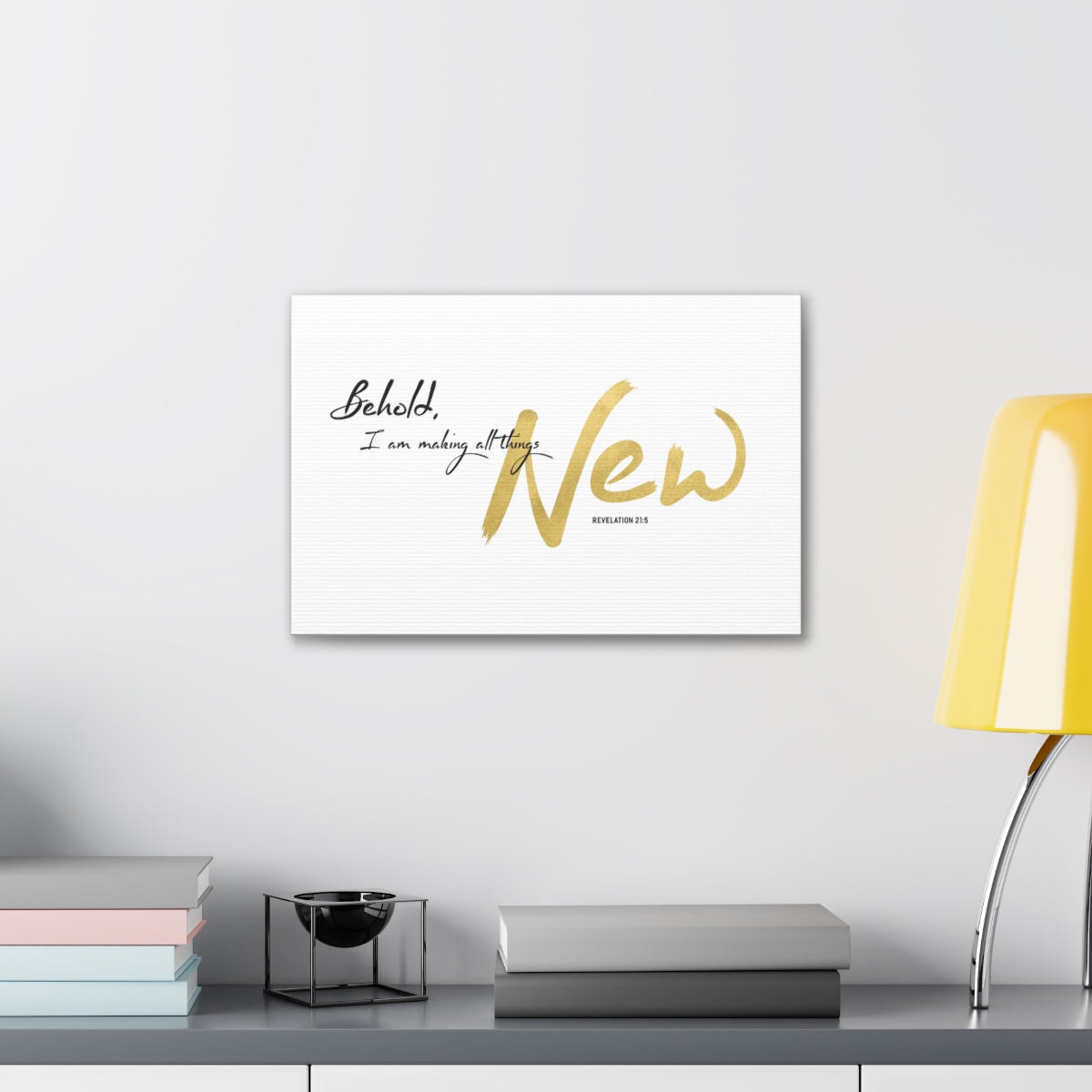 Scripture Walls I Am Making All Things New Revelation 21:5 Bible Verse Canvas Christian Wall Art Ready to Hang Unframed-Express Your Love Gifts