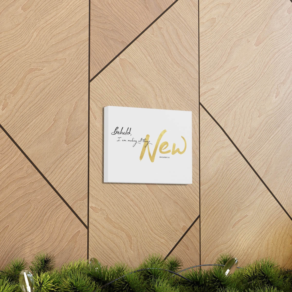 Scripture Walls I Am Making All Things New Revelation 21:5 Bible Verse Canvas Christian Wall Art Ready to Hang Unframed-Express Your Love Gifts