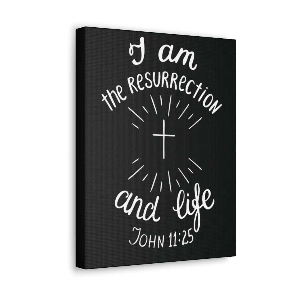 I Am The Resurrection And Life John 11:25 Christian Wall Art Bible Verse Print Ready To Hang Unframed-Express Your Love Gifts