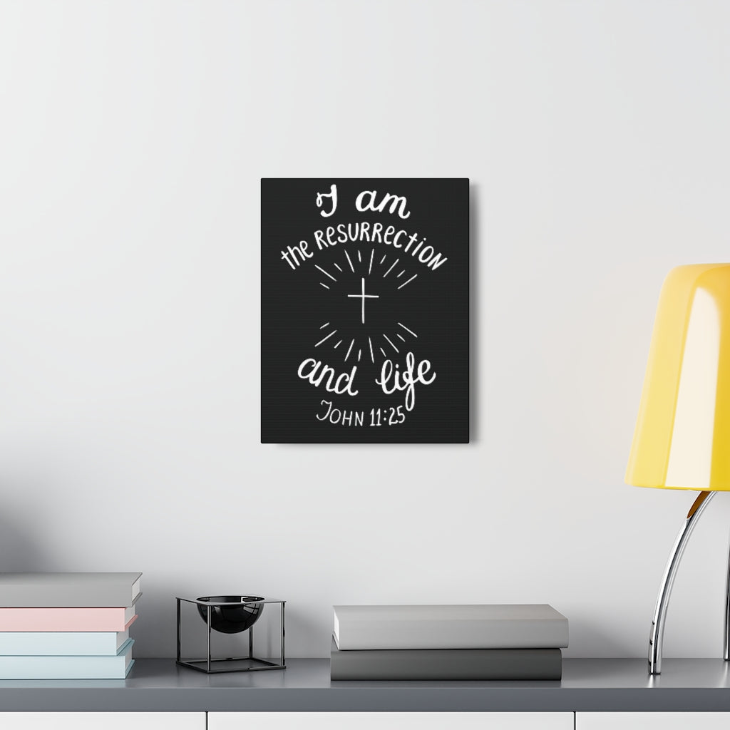 I Am The Resurrection And Life John 11:25 Christian Wall Art Bible Verse Print Ready To Hang Unframed-Express Your Love Gifts