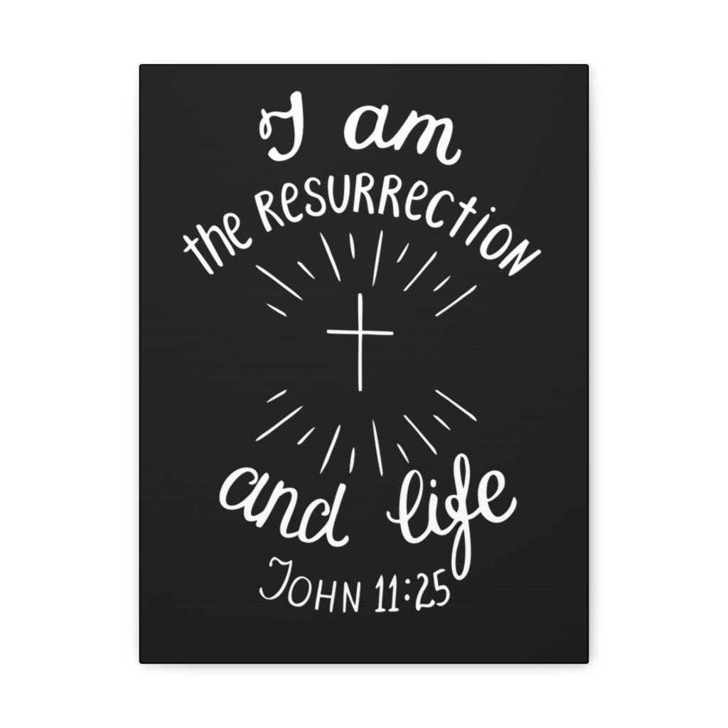 I Am The Resurrection And Life John 11:25 Christian Wall Art Bible Verse Print Ready To Hang Unframed-Express Your Love Gifts