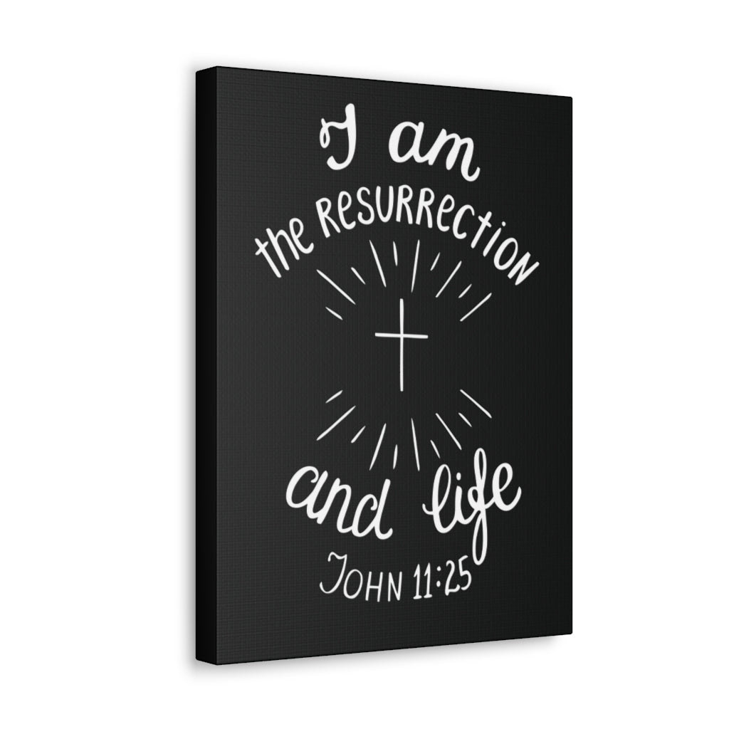 I Am The Resurrection And Life John 11:25 Christian Wall Art Bible Verse Print Ready To Hang Unframed-Express Your Love Gifts