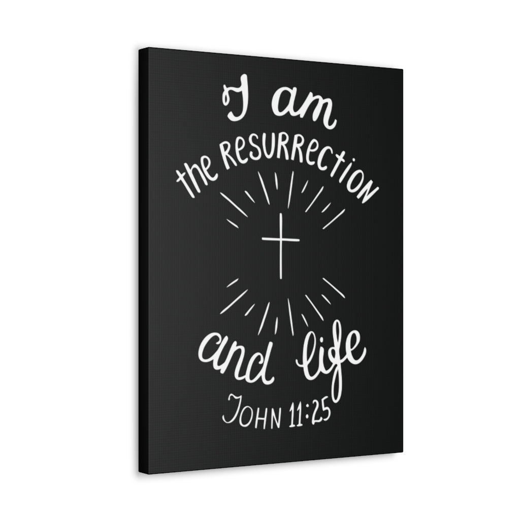 I Am The Resurrection And Life John 11:25 Christian Wall Art Bible Verse Print Ready To Hang Unframed-Express Your Love Gifts