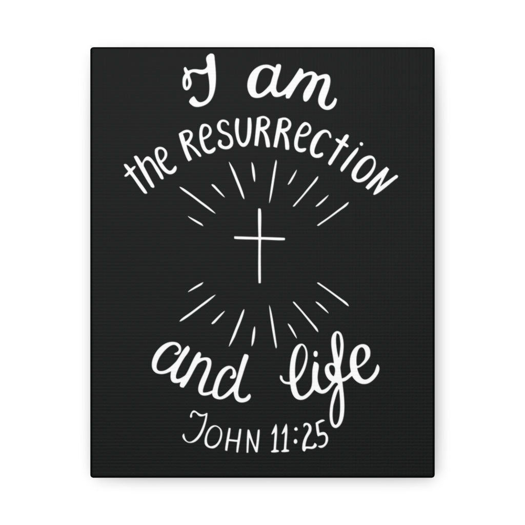 I Am The Resurrection And Life John 11:25 Christian Wall Art Bible Verse Print Ready To Hang Unframed-Express Your Love Gifts