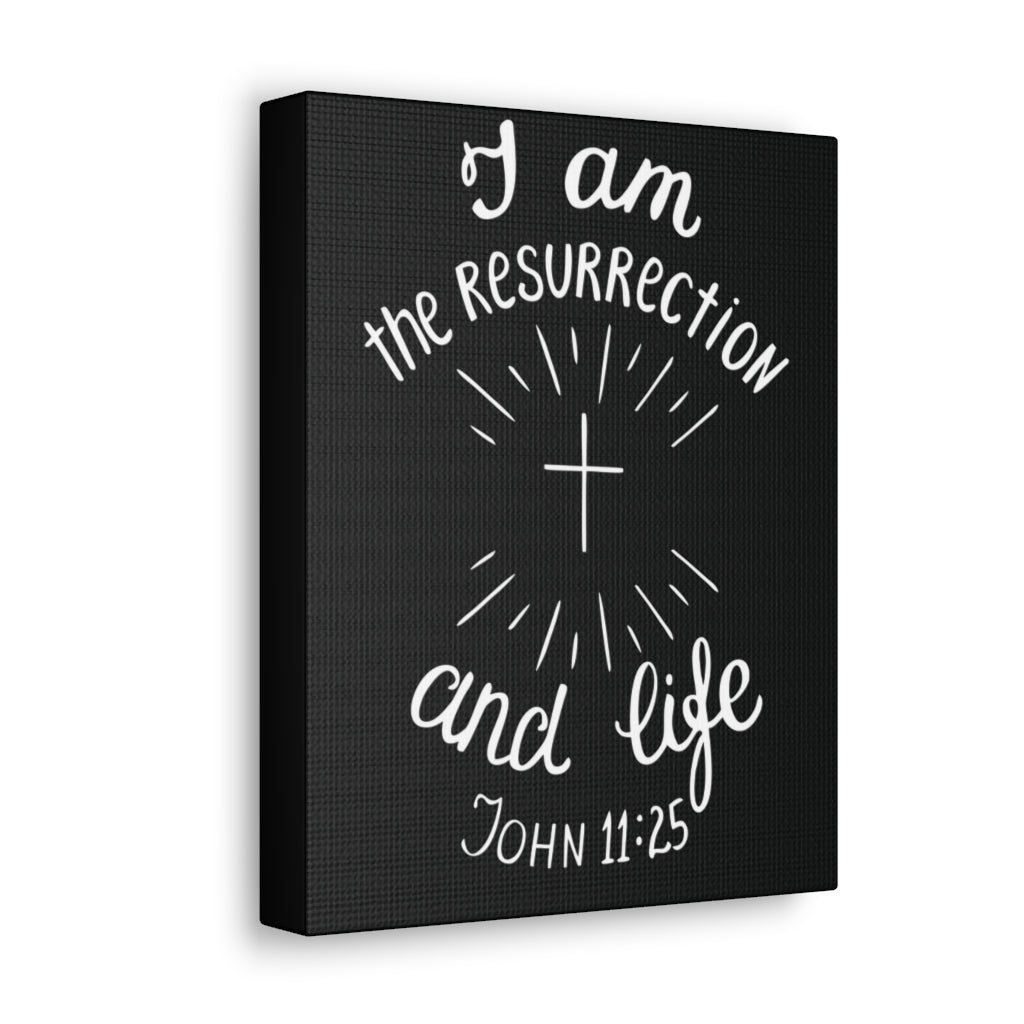 I Am The Resurrection And Life John 11:25 Christian Wall Art Bible Verse Print Ready To Hang Unframed-Express Your Love Gifts
