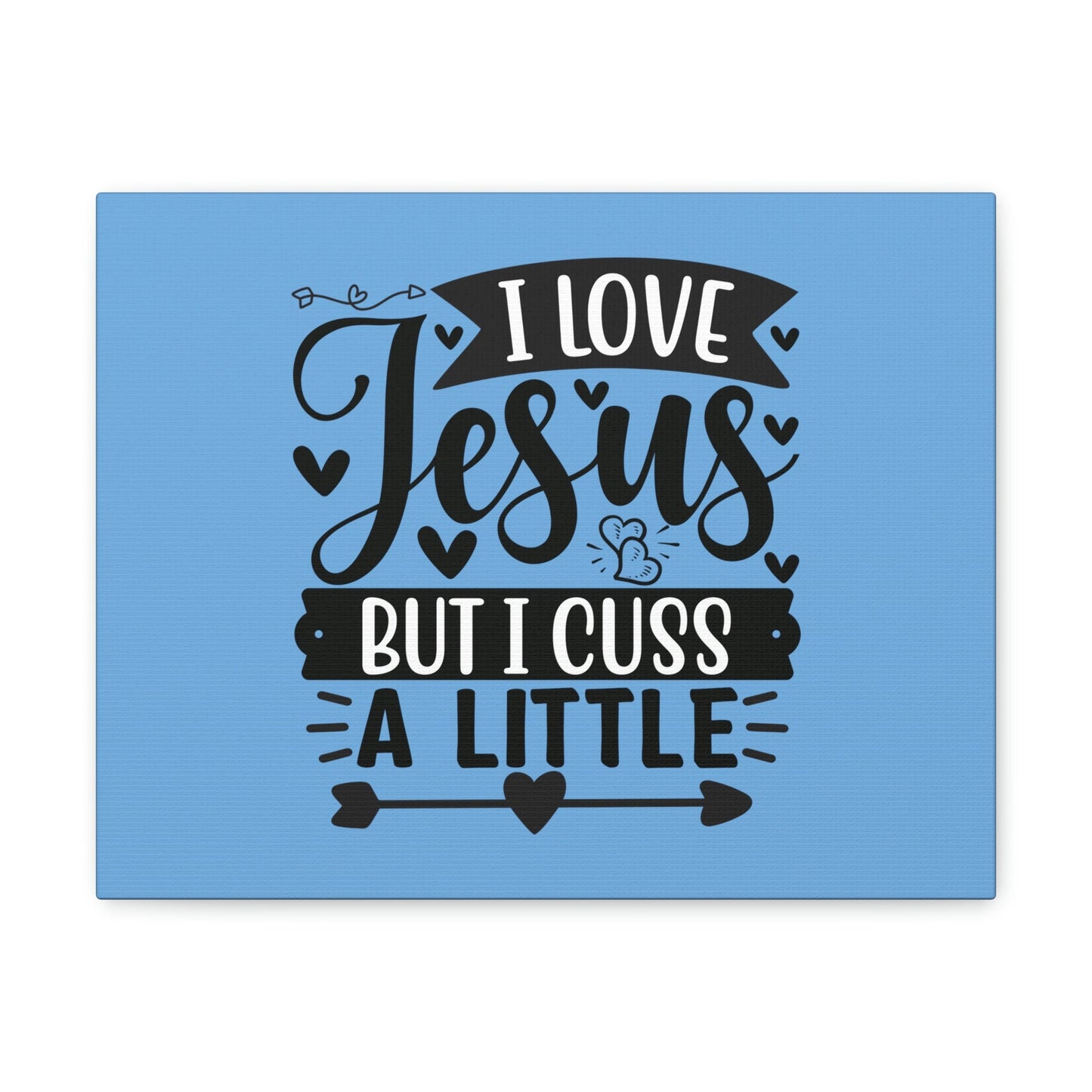 I Love Jesus John 14:23 Arrow Heart Christian Wall Art Bible Verse Print Ready to Hang Unframed-Express Your Love Gifts