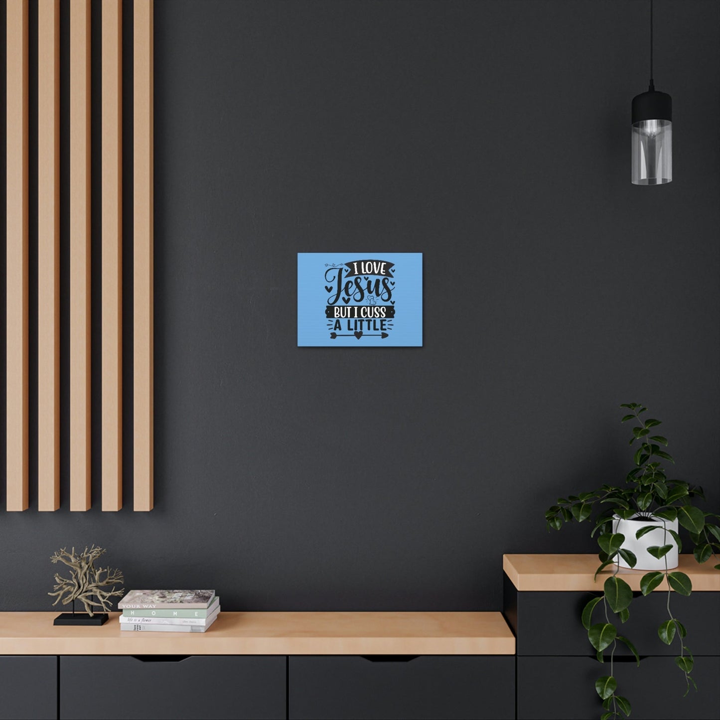 I Love Jesus John 14:23 Arrow Heart Christian Wall Art Bible Verse Print Ready to Hang Unframed-Express Your Love Gifts