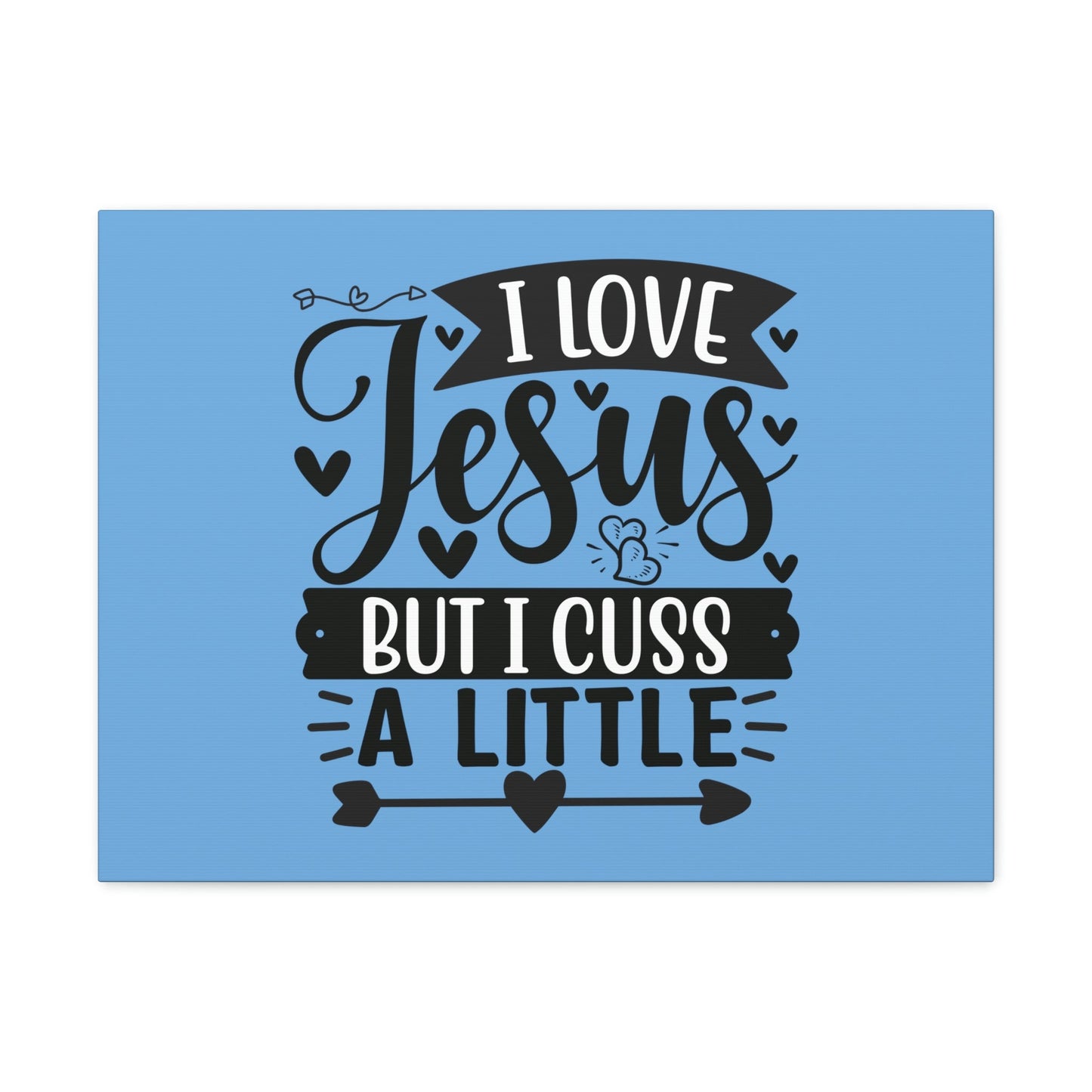 I Love Jesus John 14:23 Arrow Heart Christian Wall Art Bible Verse Print Ready to Hang Unframed-Express Your Love Gifts