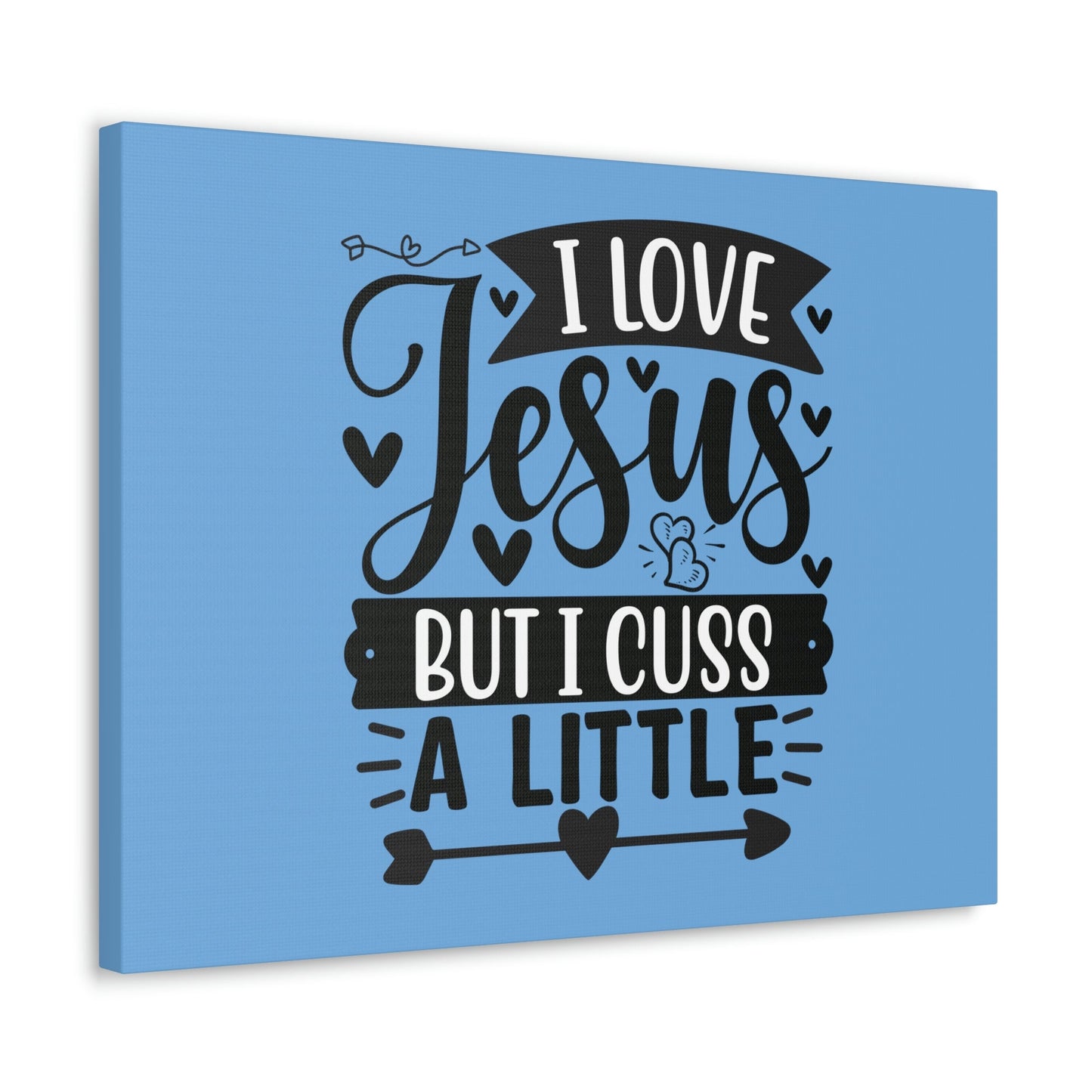 I Love Jesus John 14:23 Arrow Heart Christian Wall Art Bible Verse Print Ready to Hang Unframed-Express Your Love Gifts
