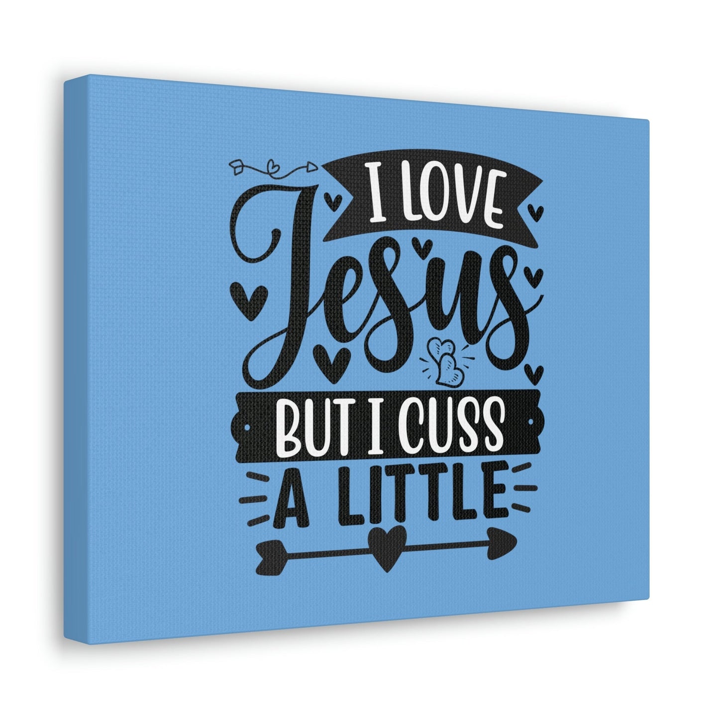 I Love Jesus John 14:23 Arrow Heart Christian Wall Art Bible Verse Print Ready to Hang Unframed-Express Your Love Gifts
