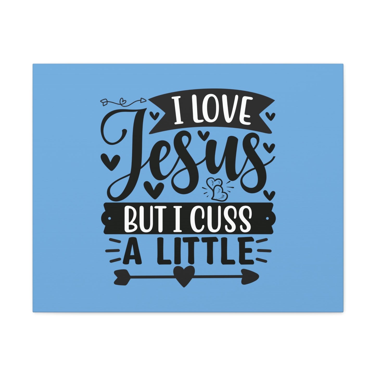 I Love Jesus John 14:23 Arrow Heart Christian Wall Art Bible Verse Print Ready to Hang Unframed-Express Your Love Gifts