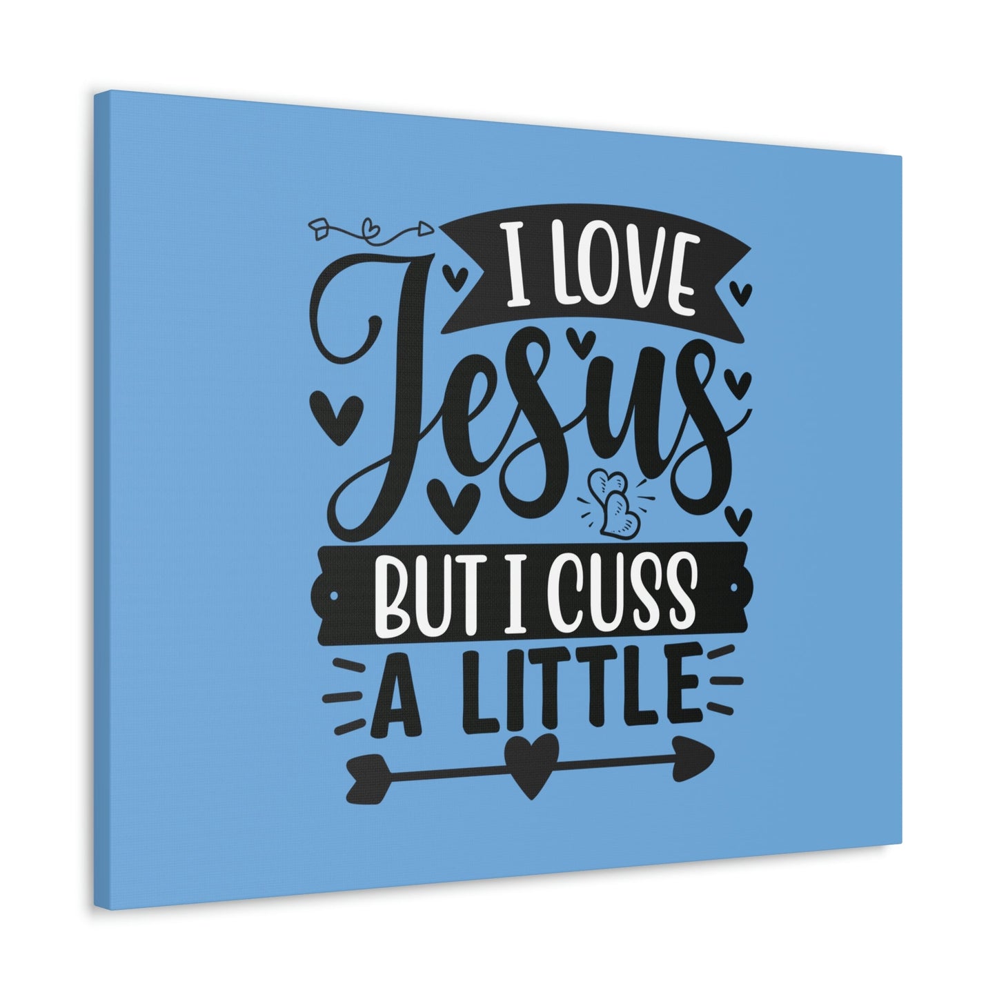 I Love Jesus John 14:23 Arrow Heart Christian Wall Art Bible Verse Print Ready to Hang Unframed-Express Your Love Gifts