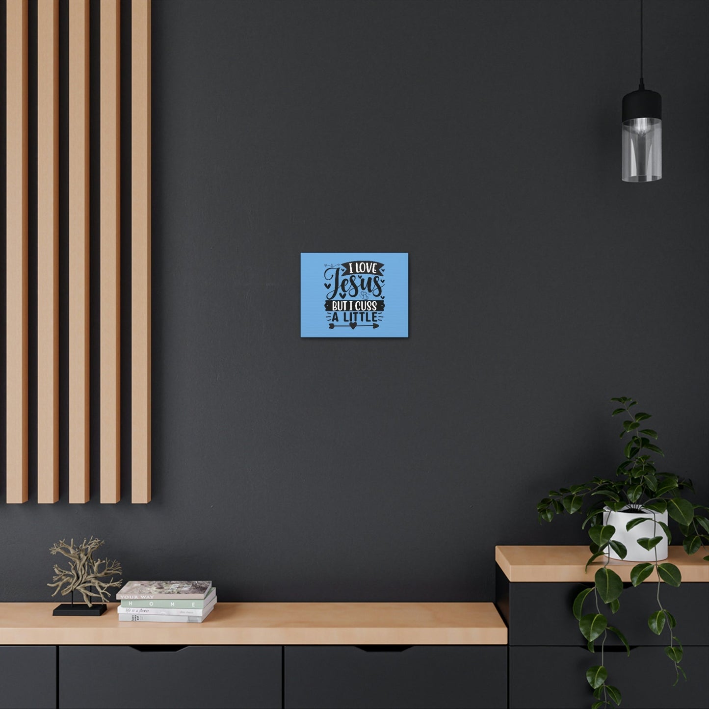 I Love Jesus John 14:23 Arrow Heart Christian Wall Art Bible Verse Print Ready to Hang Unframed-Express Your Love Gifts