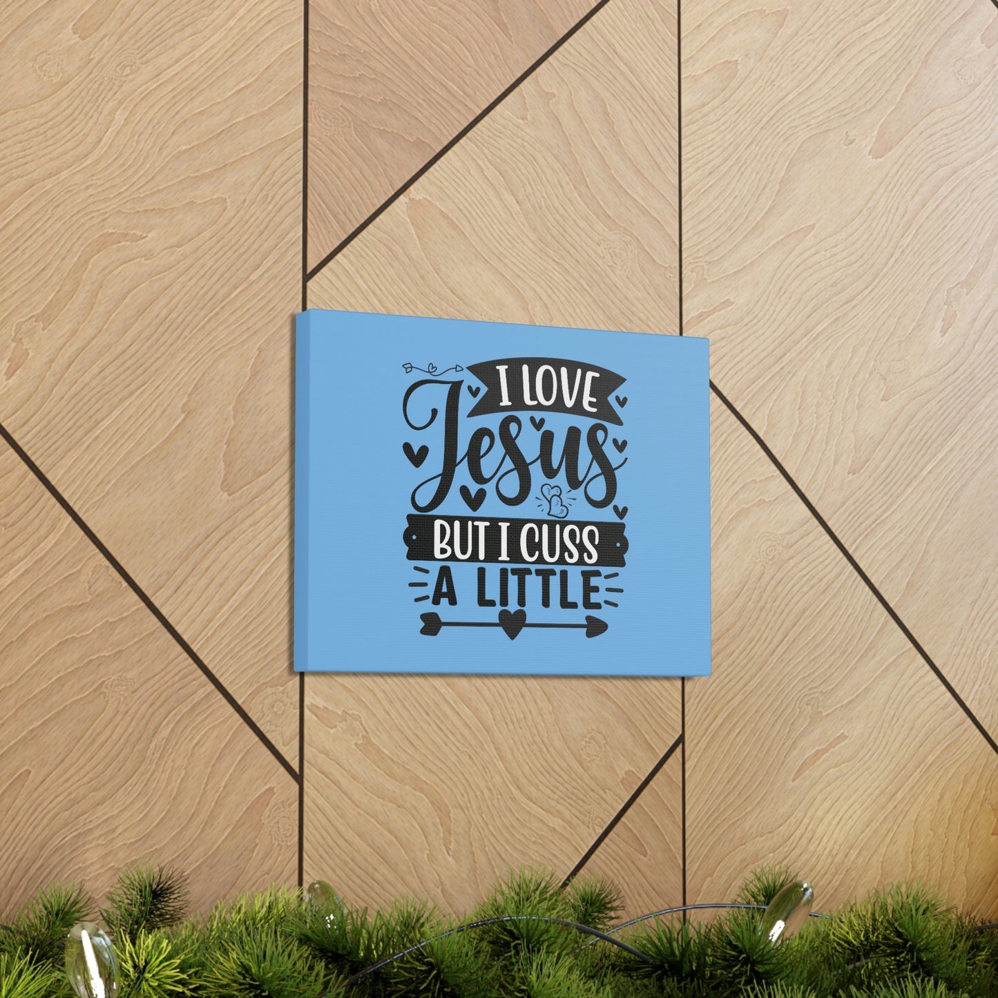 I Love Jesus John 14:23 Arrow Heart Christian Wall Art Bible Verse Print Ready to Hang Unframed-Express Your Love Gifts